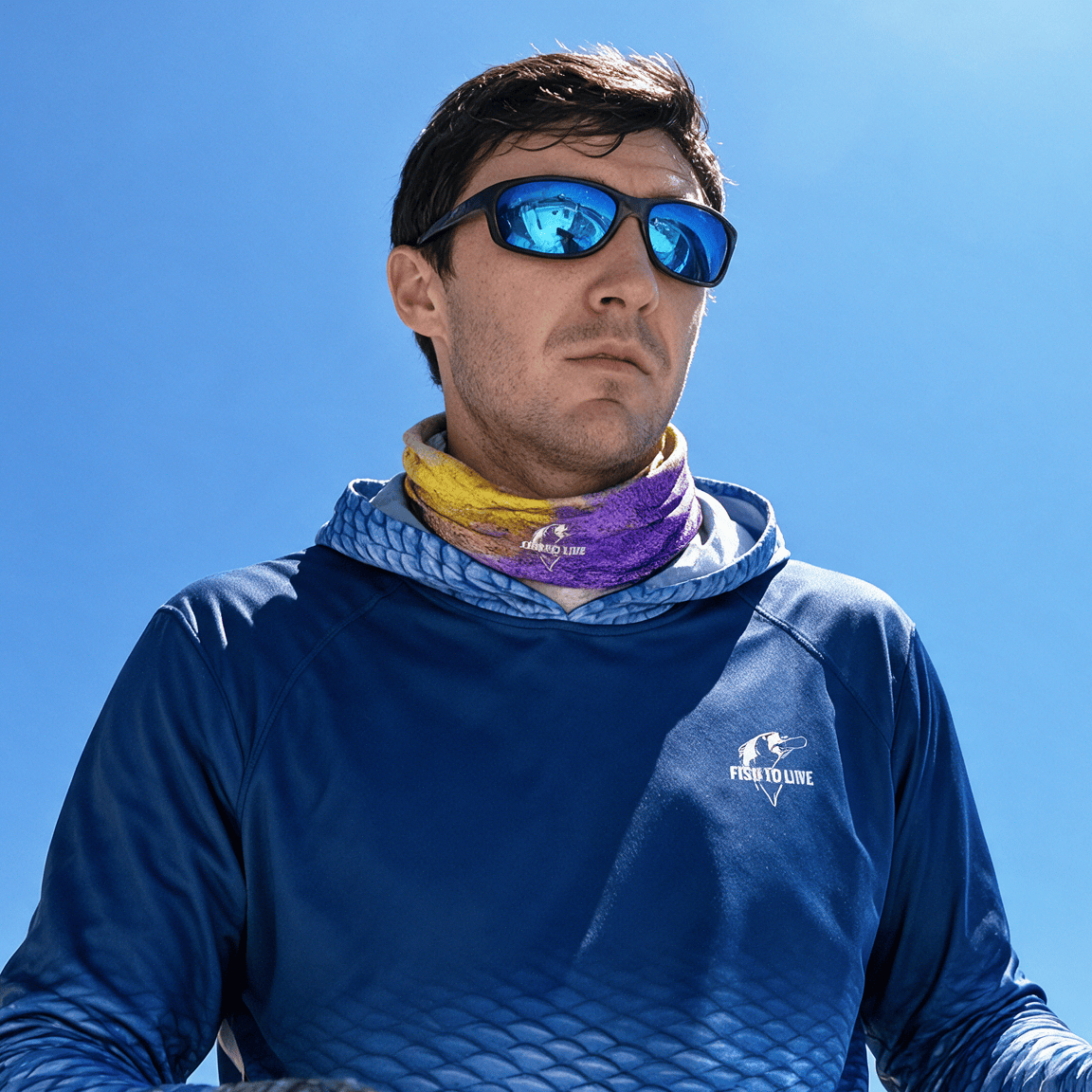 All Over Prints Fishaholic Permit Lightweight Neck Gaiter Salt Skins