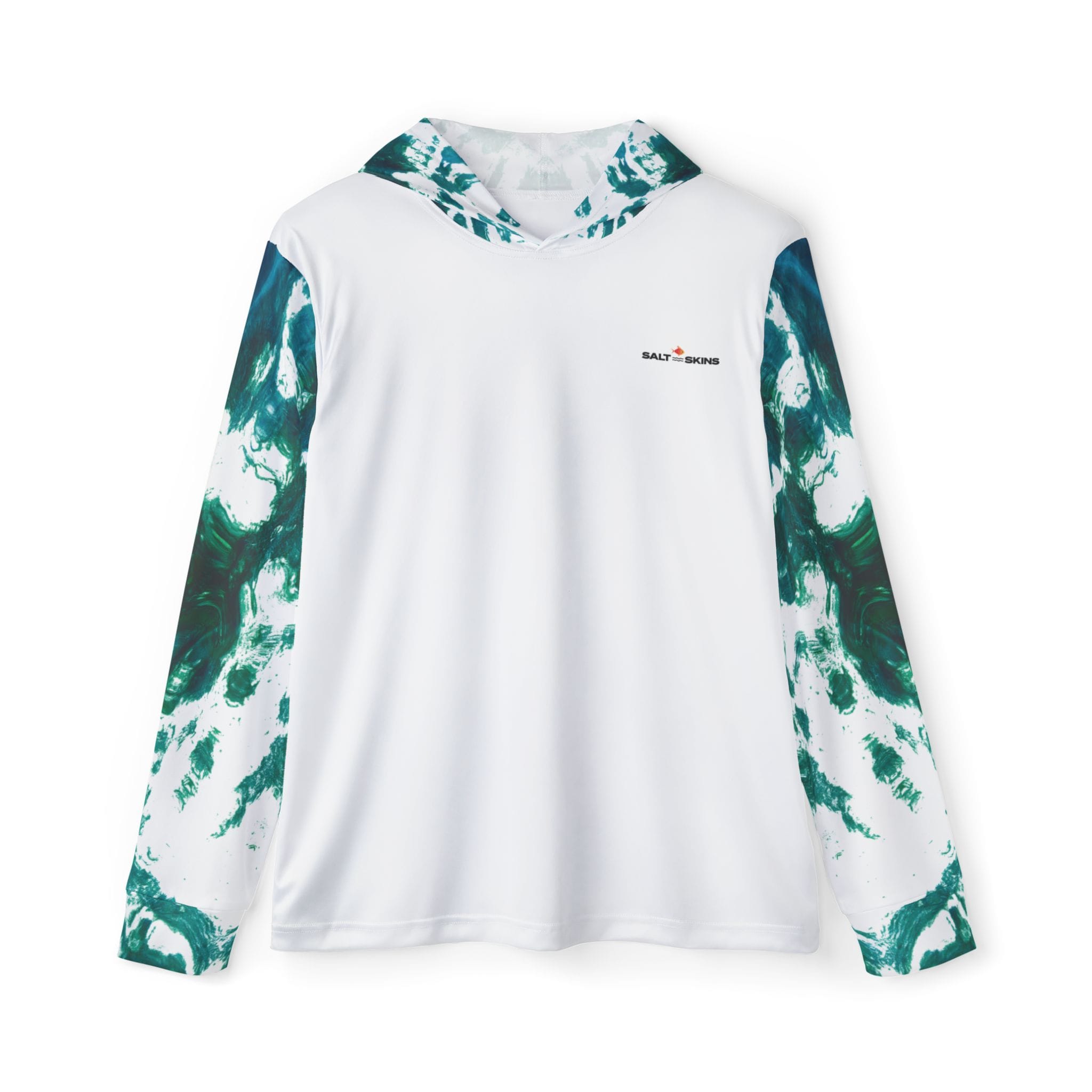 Printify All Over Prints Turtle Patch Reef Men's Performance Long Sleeve Fishing Hoodie