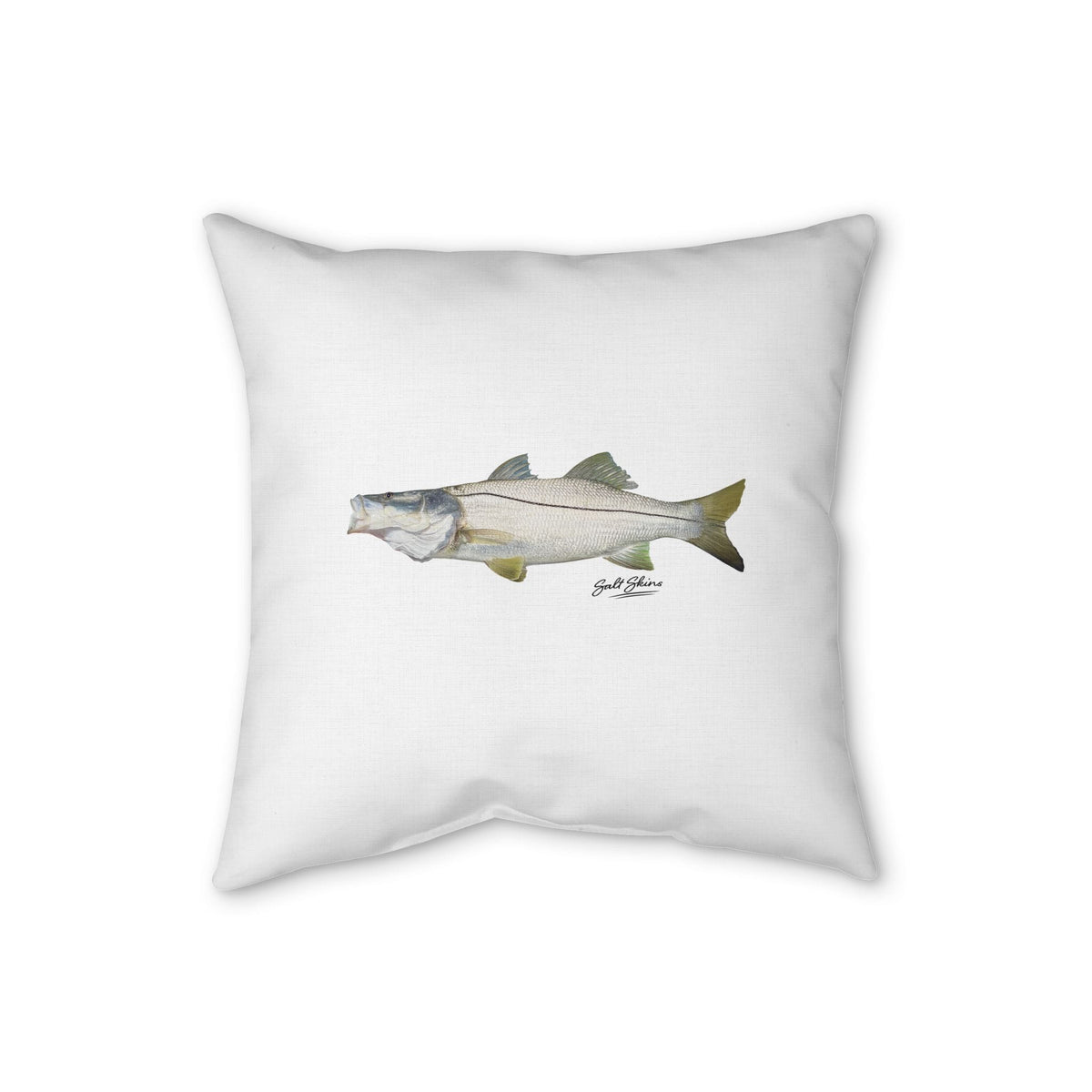 Home Decor 20" × 20" Snook Faux Linen Pillow by Salt Skins Salt Skins