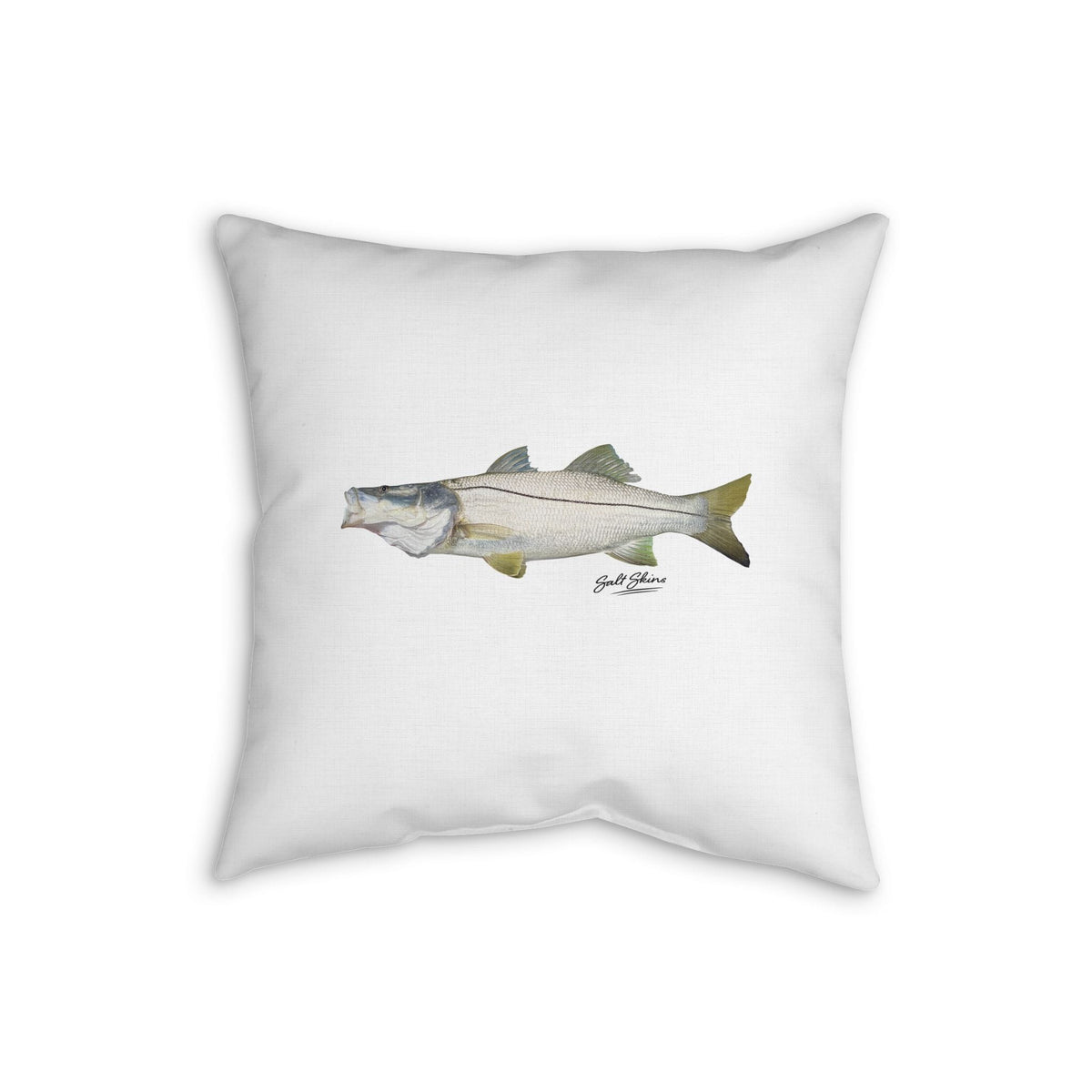 Home Decor Snook Faux Linen Pillow by Salt Skins Salt Skins