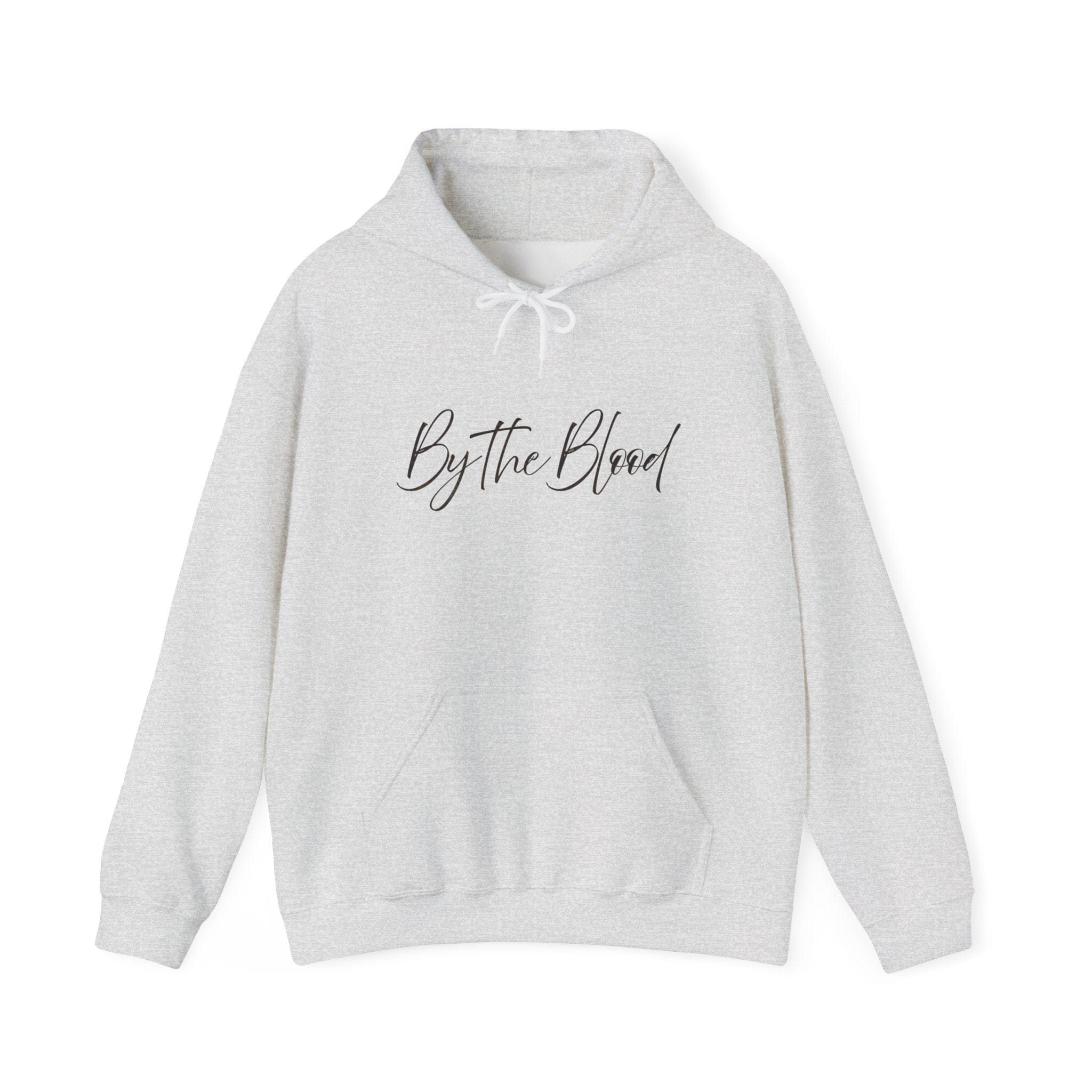Hoodie Ash Grey / S Lightweight Redeemed By the Blood Unisex Hooded Sweatshirt Salt Skins