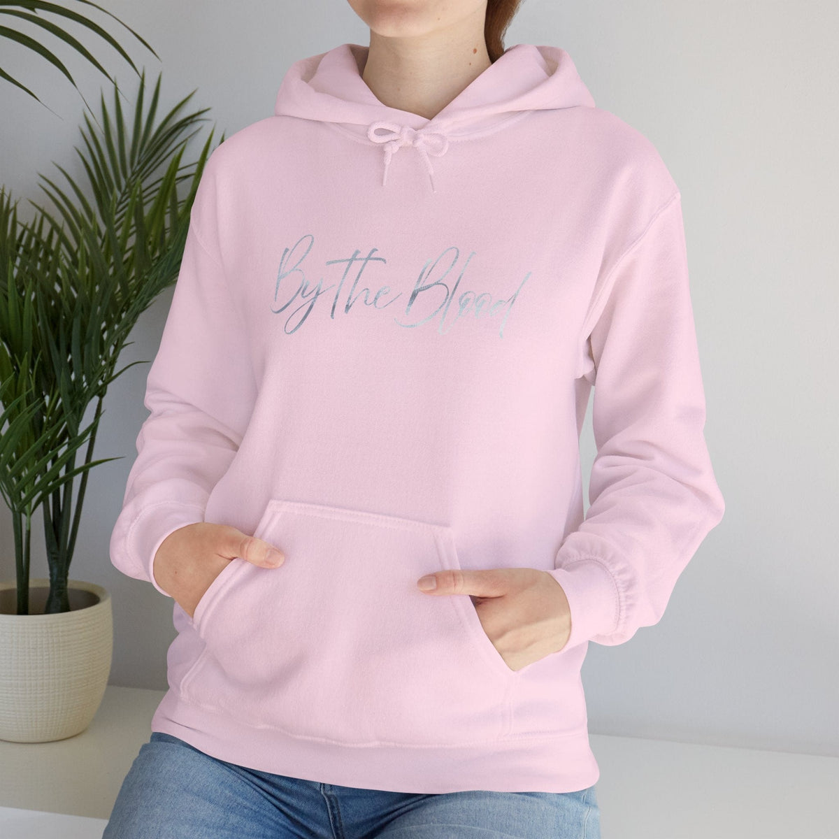 Hoodie Lightweight Redeemed By the Blood Unisex Hooded Sweatshirt Salt Skins