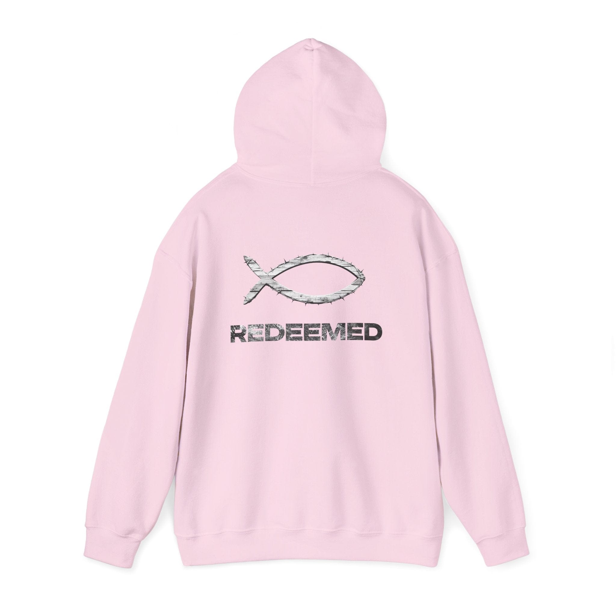 Hoodie Lightweight Redeemed By the Blood Unisex Hooded Sweatshirt Salt Skins