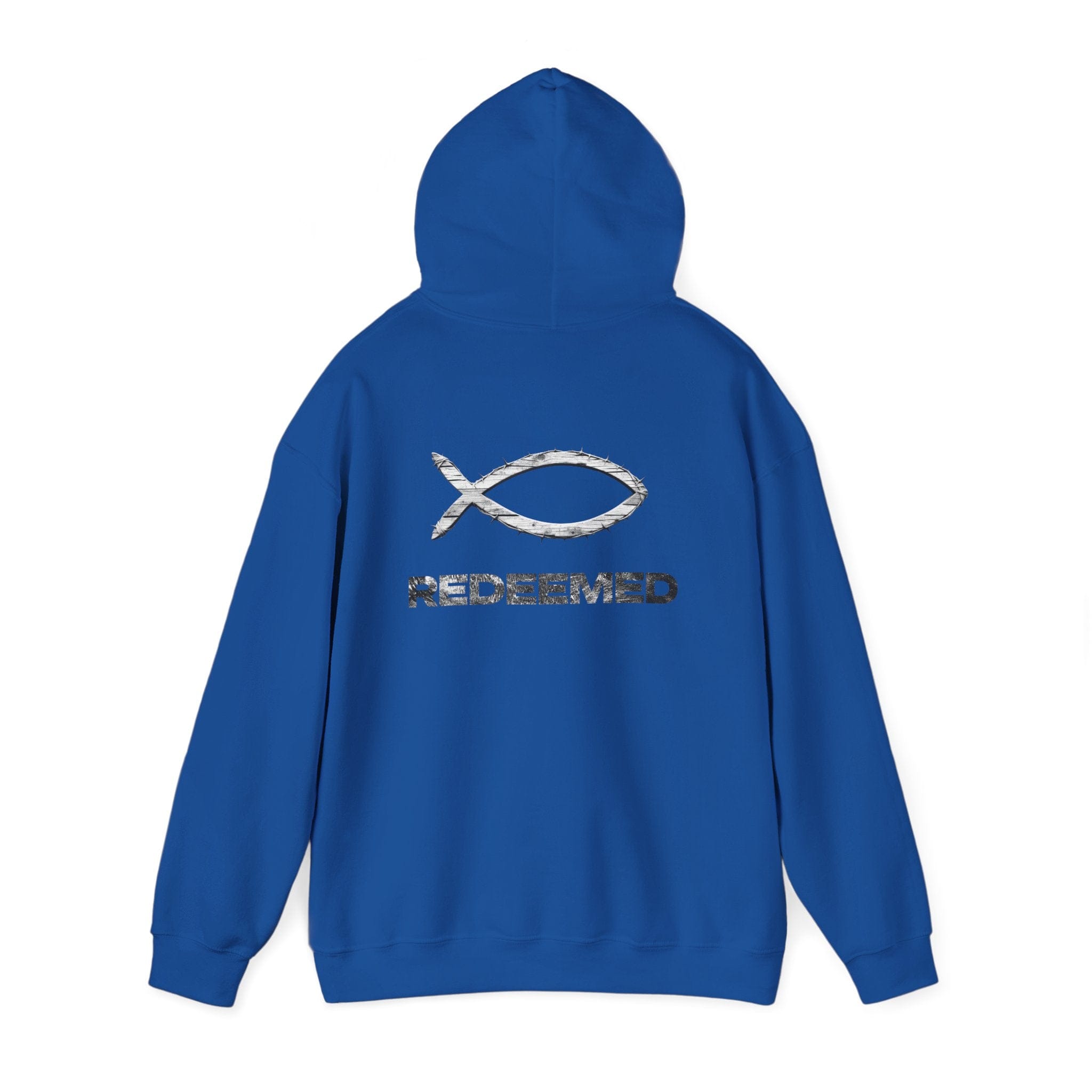 Hoodie Lightweight Redeemed By the Blood Unisex Hooded Sweatshirt Salt Skins