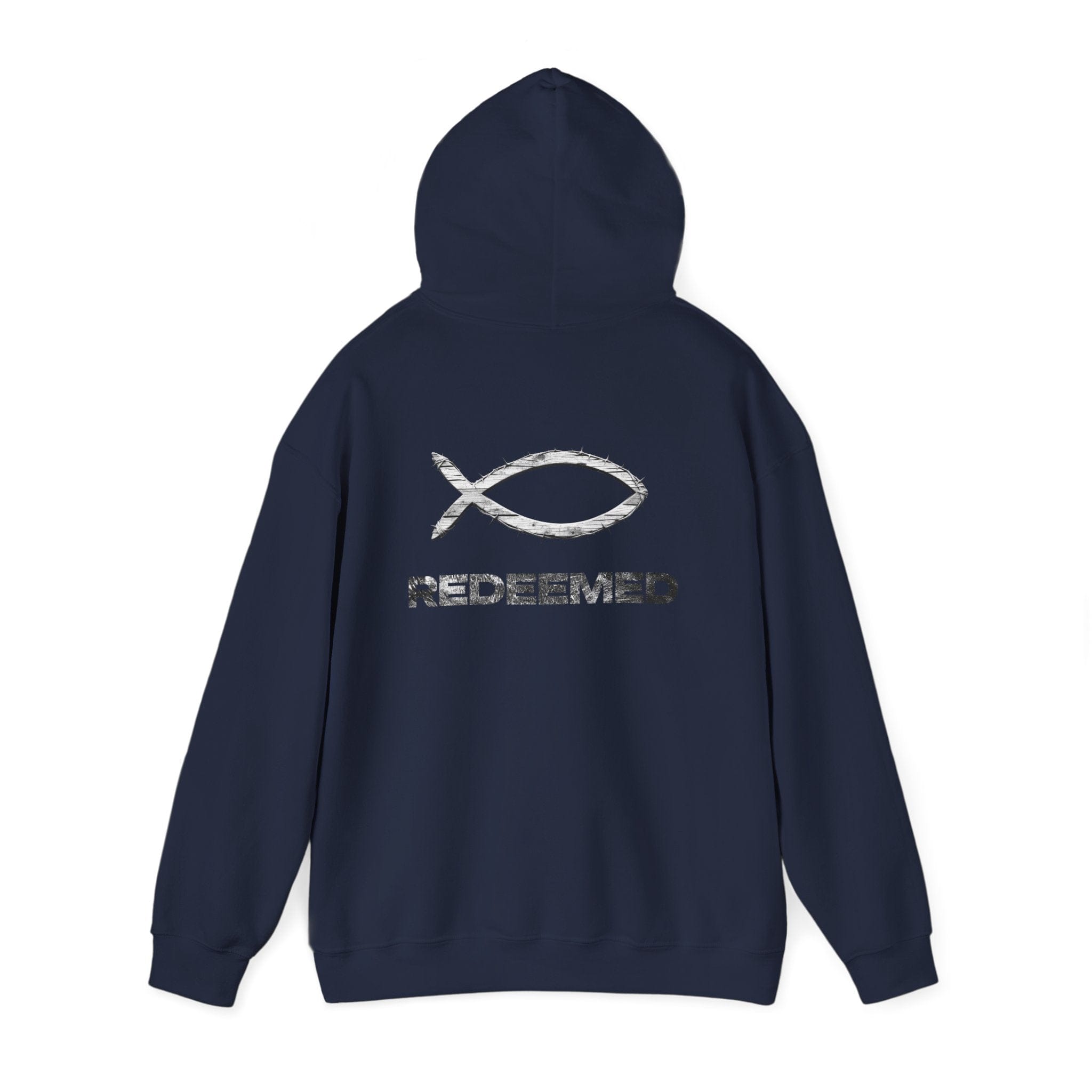 Hoodie Lightweight Redeemed By the Blood Unisex Hooded Sweatshirt Salt Skins