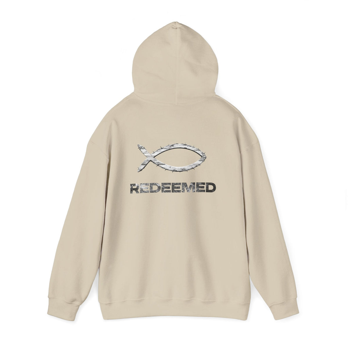 Hoodie Lightweight Redeemed By the Blood Unisex Hooded Sweatshirt Salt Skins