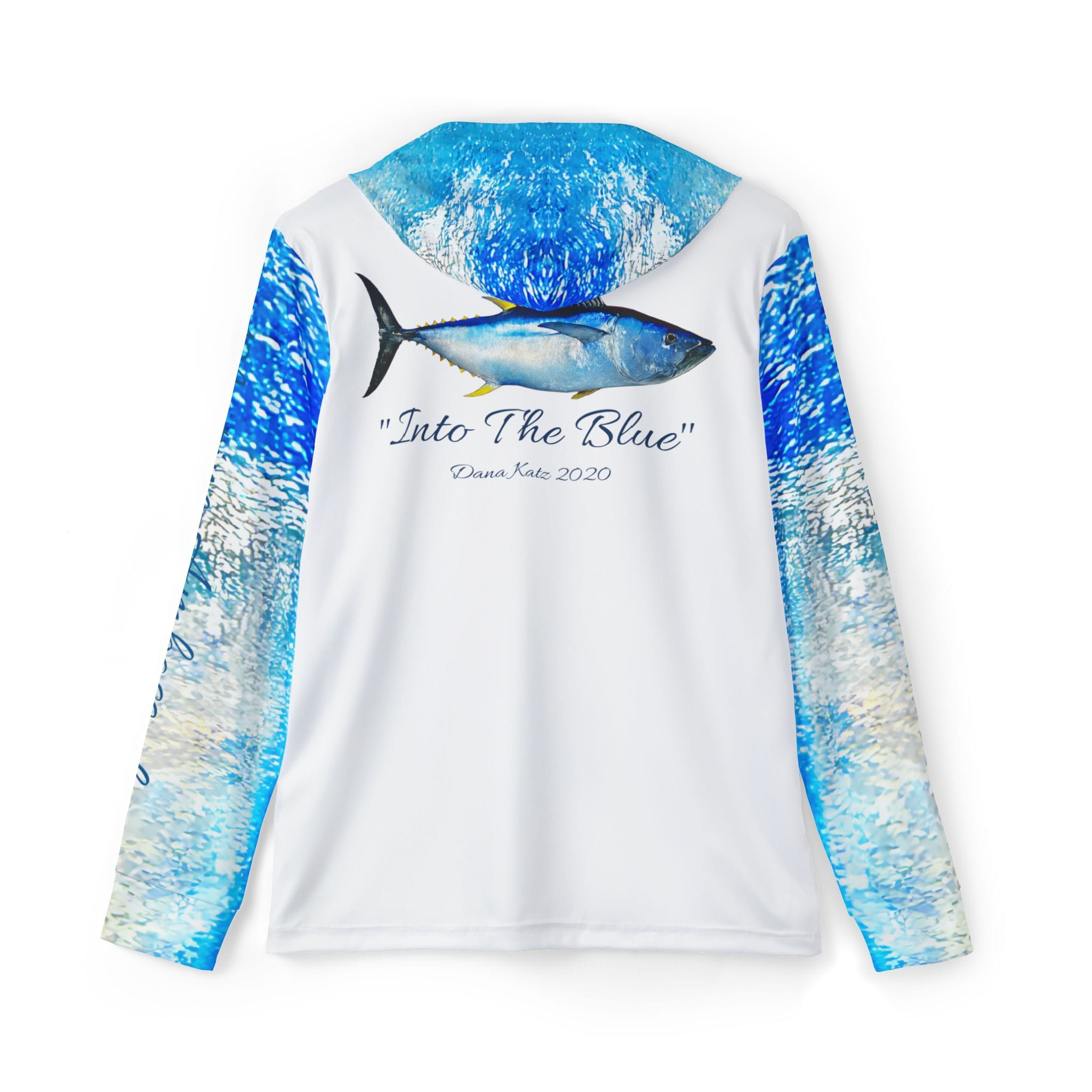 Long-Sleeve Hoodie "Into The Blue" - Dana Katz - Marine Ambassador Unisex Hoodie Salt Skins