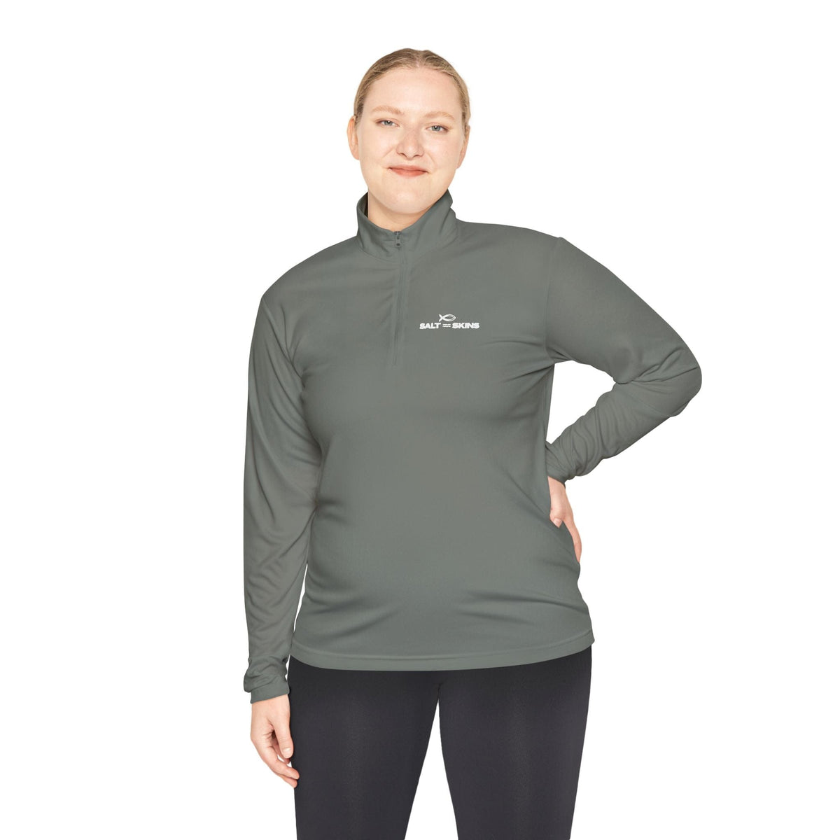 Long-Sleeve Hoodie Seek 3:16 Soft Touch Performance Unisex Quarter Zip Salt Skins