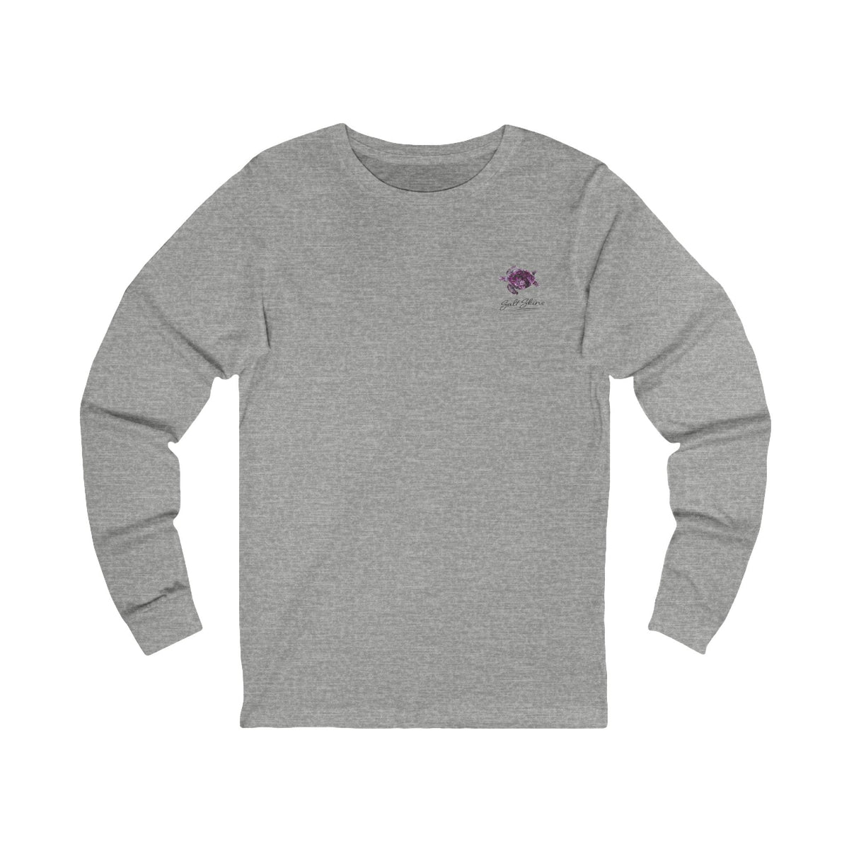 Long-sleeve S / Athletic Heather Salt Skins Sea Turtle Long Sleeve Tee Salt Skins Apparel