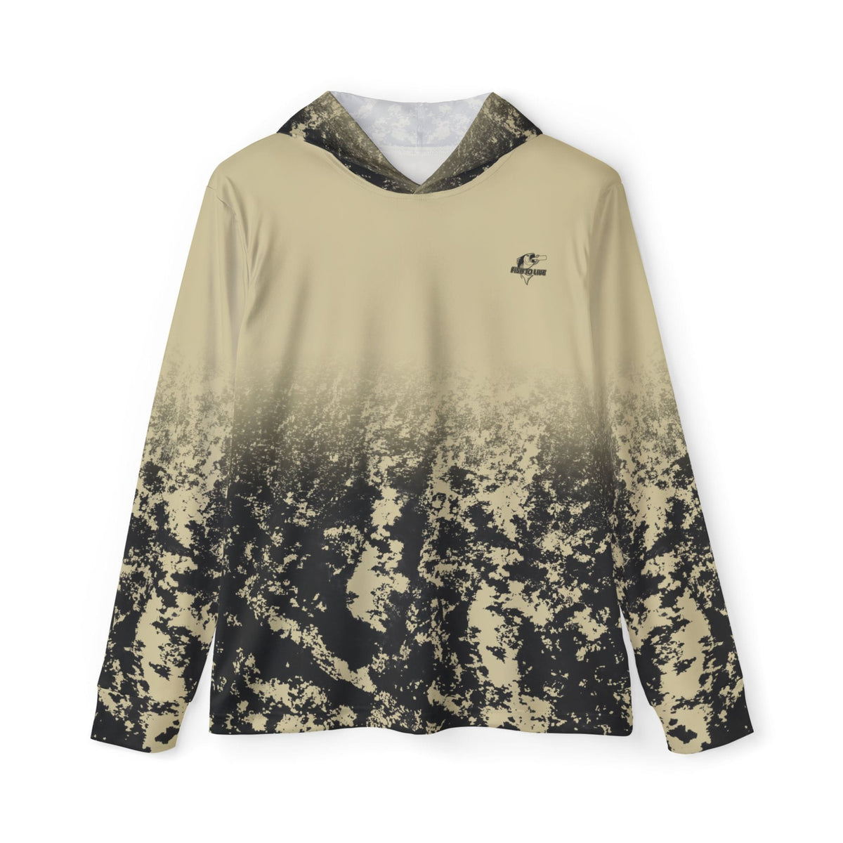 Men's Performance Hoodie Khaki Tan Camo / XS Fishaholic Steel Gag Camo Performance Hoodie Salt Skins
