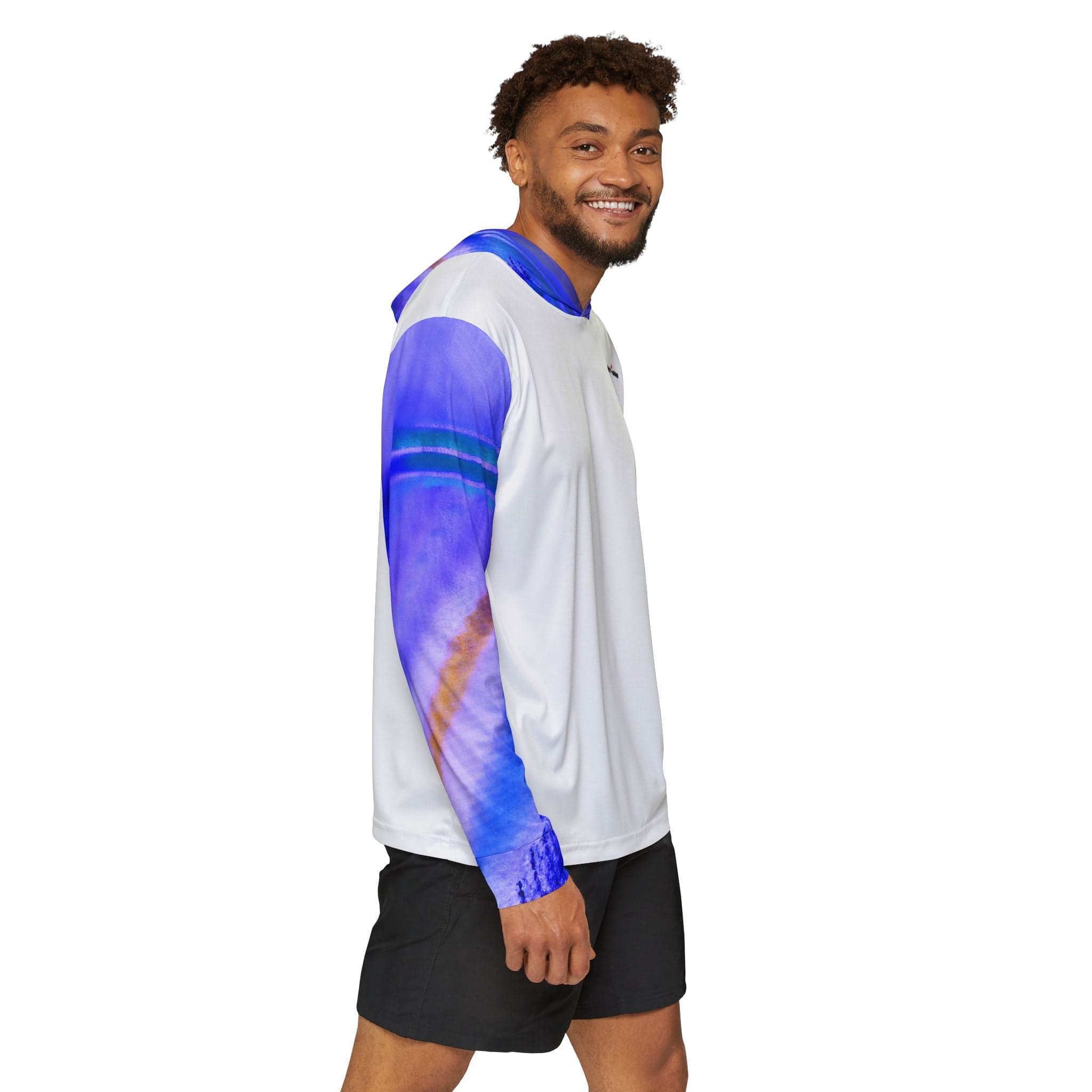 Salt Skins Men's Performance Hoodie Parrot Reef Dweller 2 - The Ultimate Performance Men's Long Sleeve Fishing Shirt