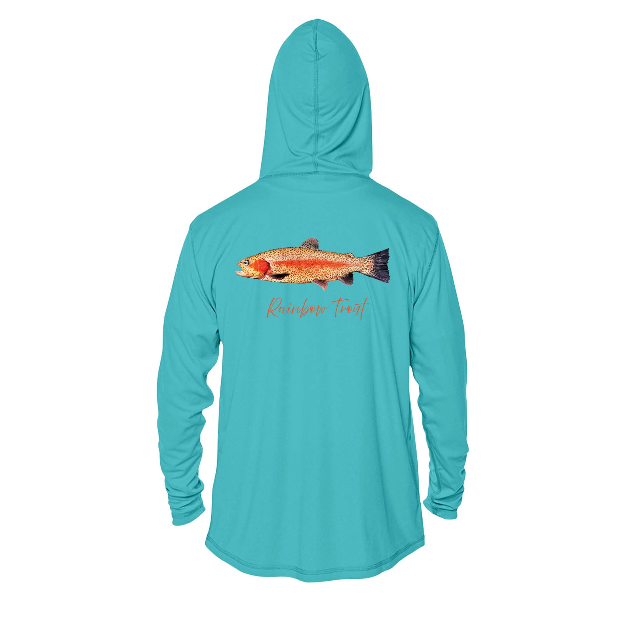 Printify Men's Long Sleeve Hoodie Rainbow Trout Men's Performance Hoodie
