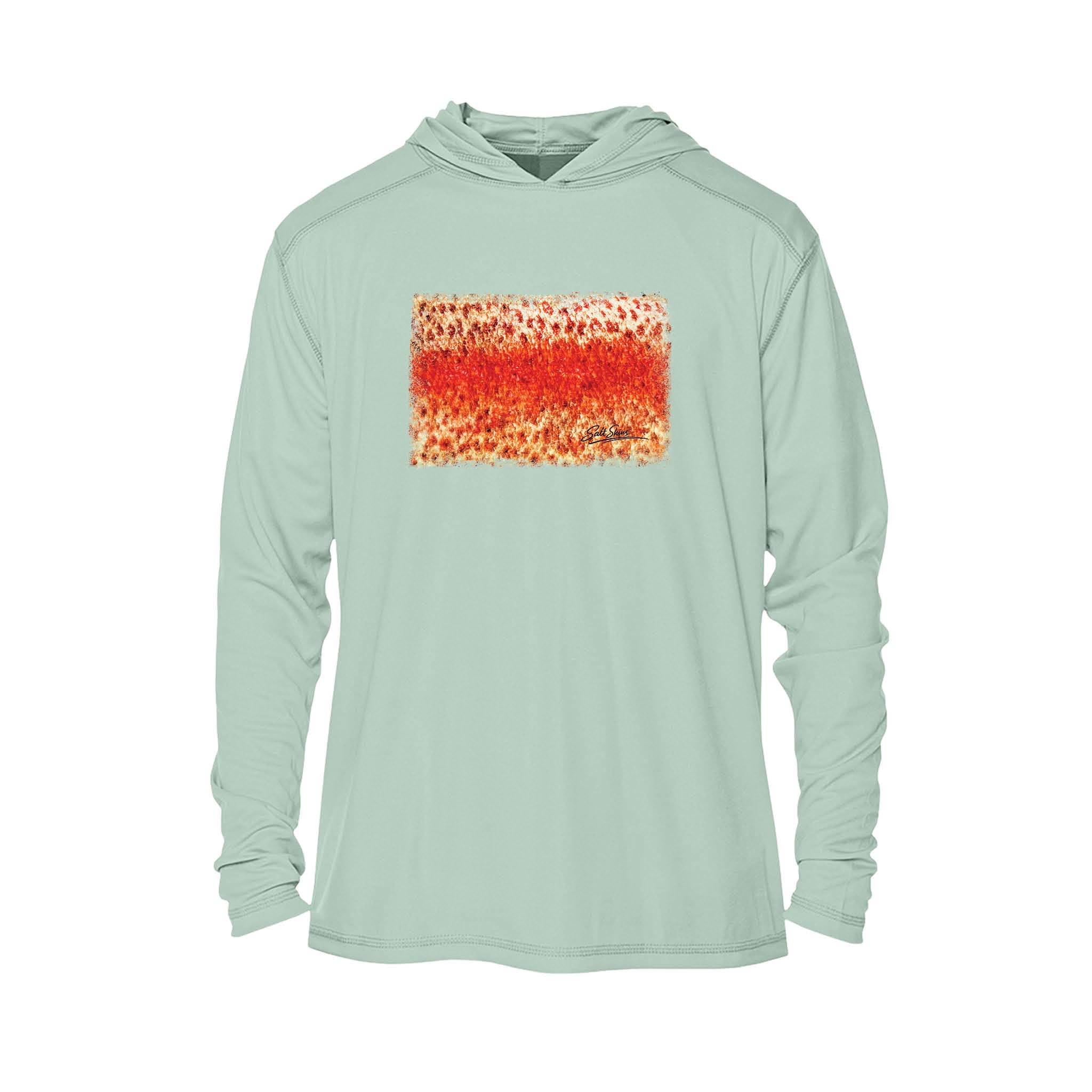 Printify Men's Long Sleeve Hoodie Seagrass / XS Rainbow Trout Men's Performance Hoodie