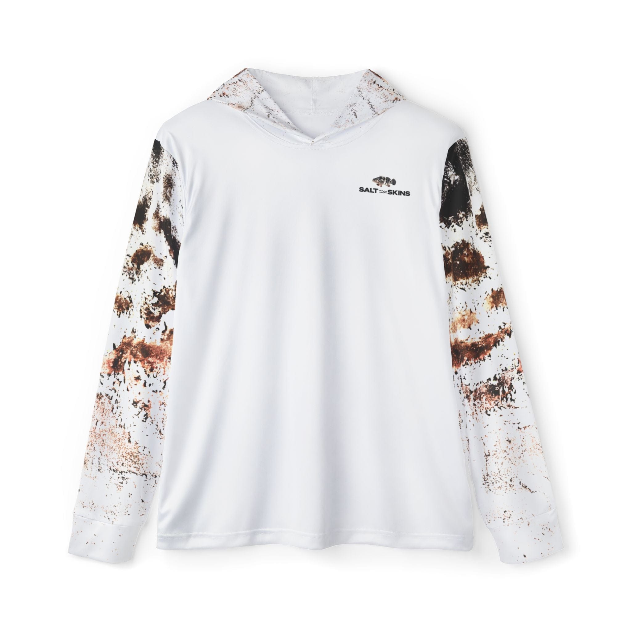 Men's Performance Hoodie XS / Brown Black Grouper II Captian's Series Men's Ultimate Performance Long Sleeve Fishing Hoodie Salt Skins