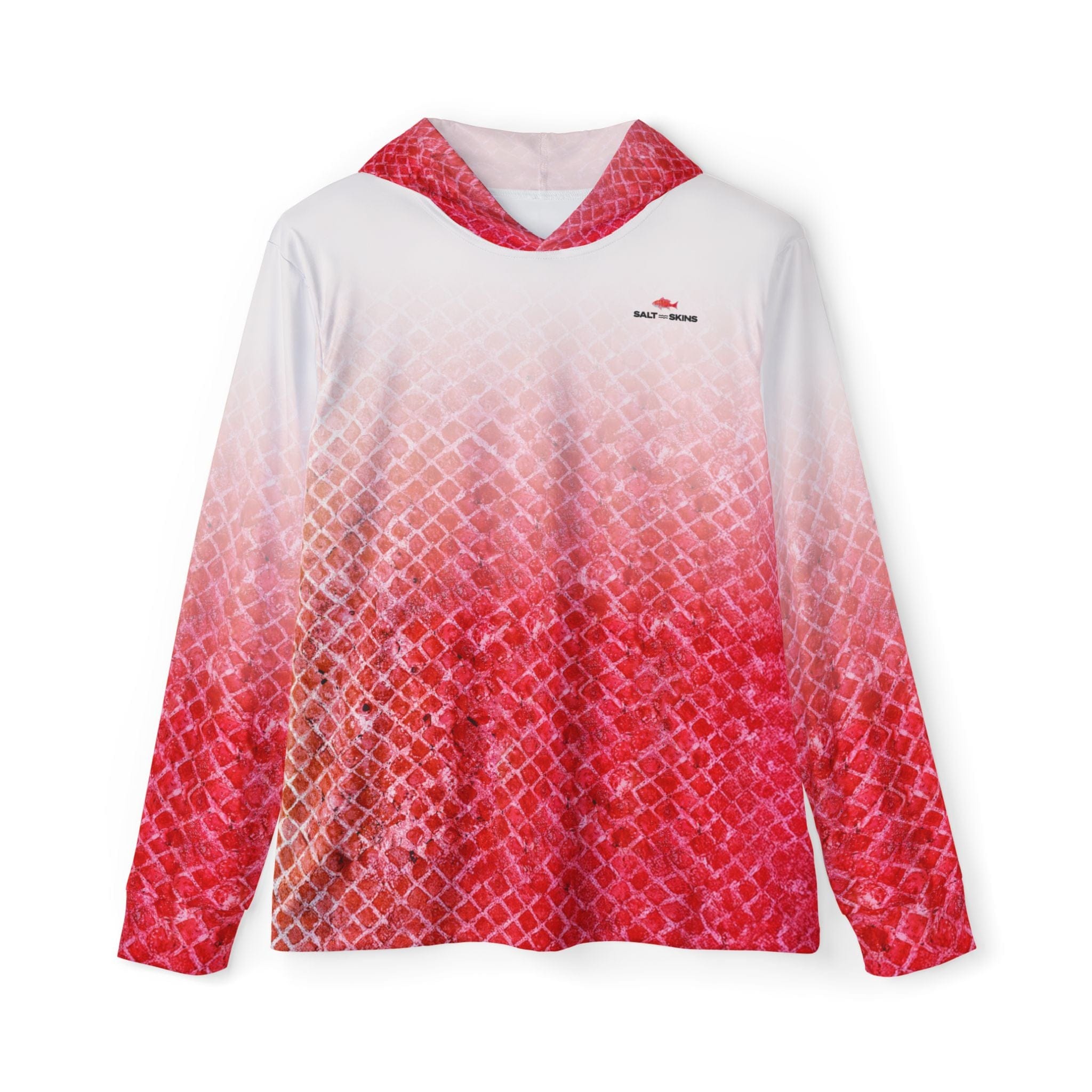 Men's Performance Hoodie XS / Red Red Snapper Captains Series Men's Ultimate Performance Long Sleeve Fishing Hoodie Salt Skins