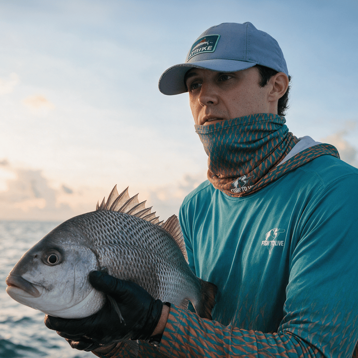 Neck Gaiter Fishaholic Mangrove Snapper Gaiter Salt Skins Apparel