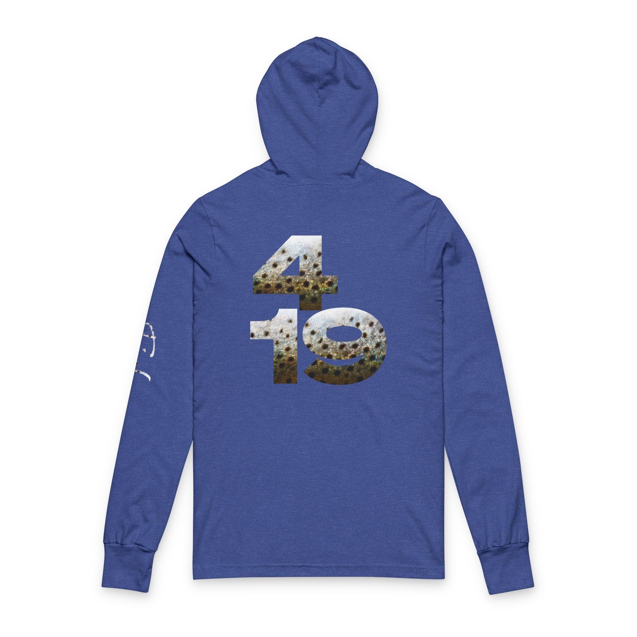 Printify Long-sleeve Fish 4:19 Soft Cotton Pullover Hoodie Unisex