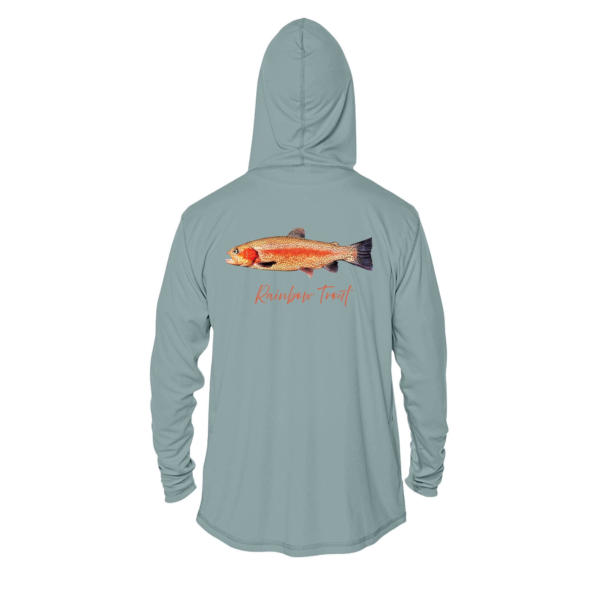 Printify Men's Long Sleeve Hoodie Rainbow Trout Men's Performance Hoodie