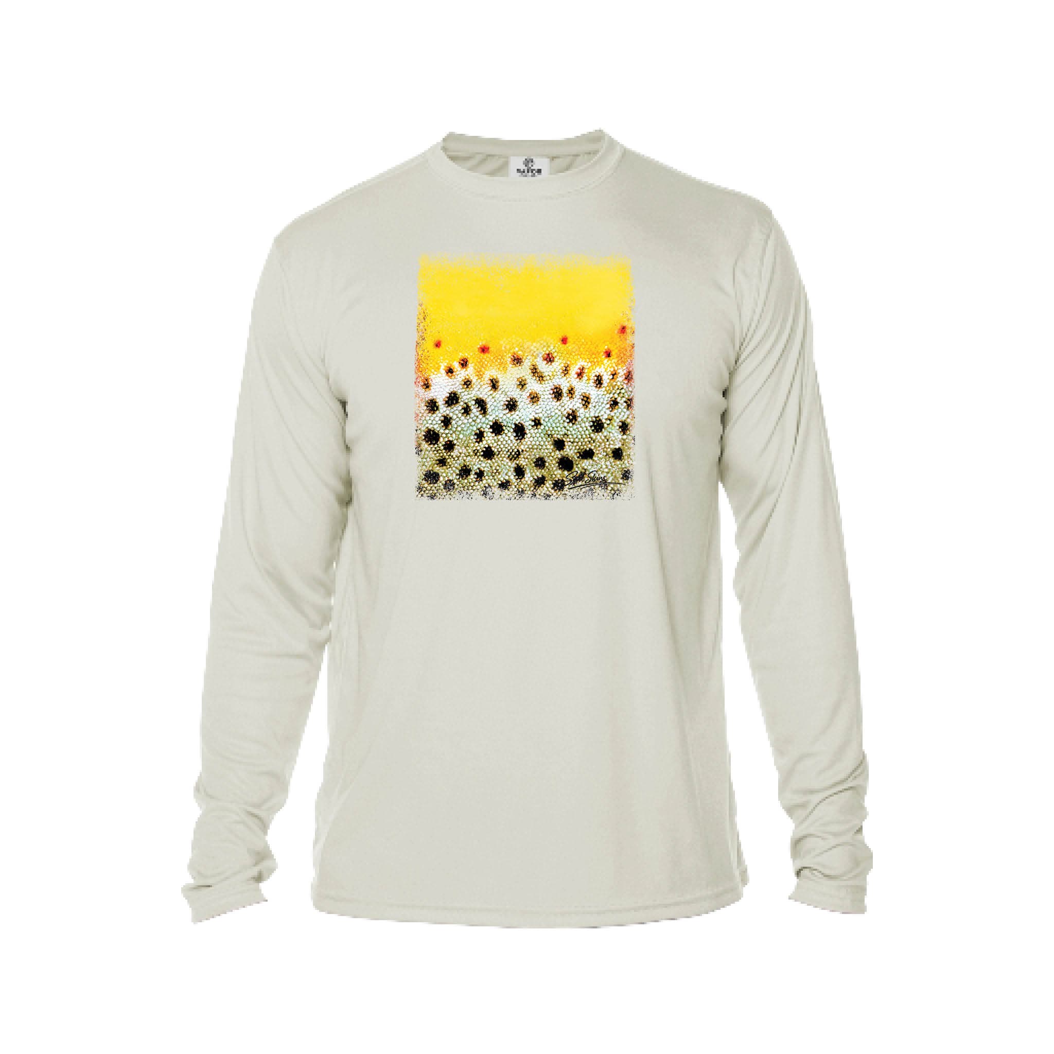 Printify Men's Performance Shirt Sandbar / XS Wild Brown Trout Men's Performance Fishing Crew Neck