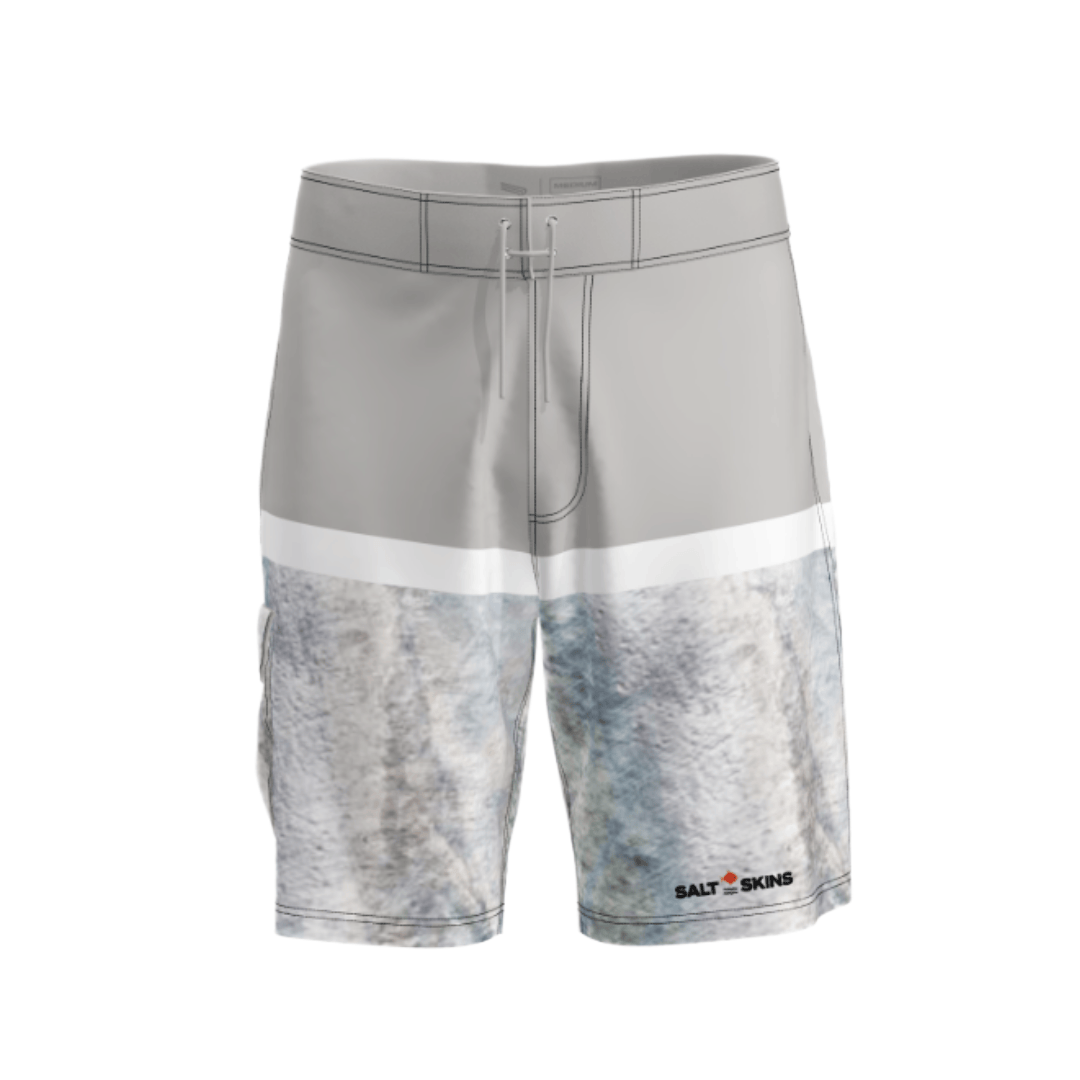 Salt Skins Apparel Men's Waterproof Fishing Shorts Grey / S Bonita Men's Waterproof Performance Fishing Shorts