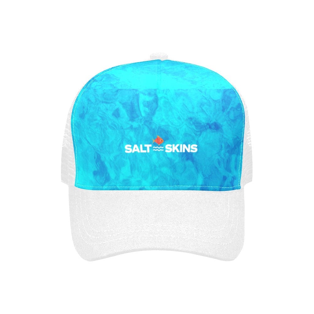 Salt Skins Baseball Style Fishing Hat Reef Water Blue / One size Marine Life Collection Baseball Style Fishing Hat for Men & Women