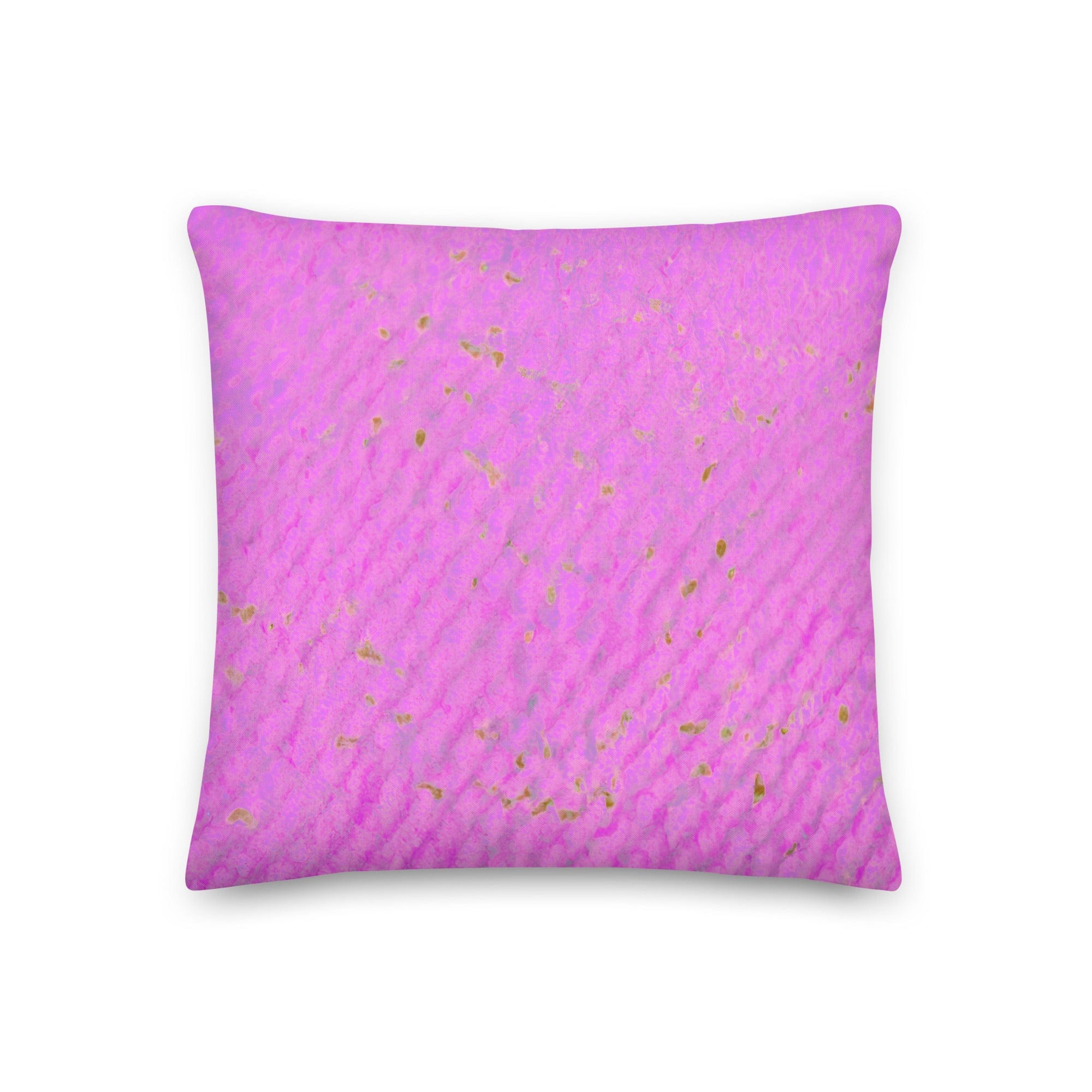 Salt Skins Home Decor 18″×18″ Seaside Bright Pink Coral - Beach House Throw Pillow