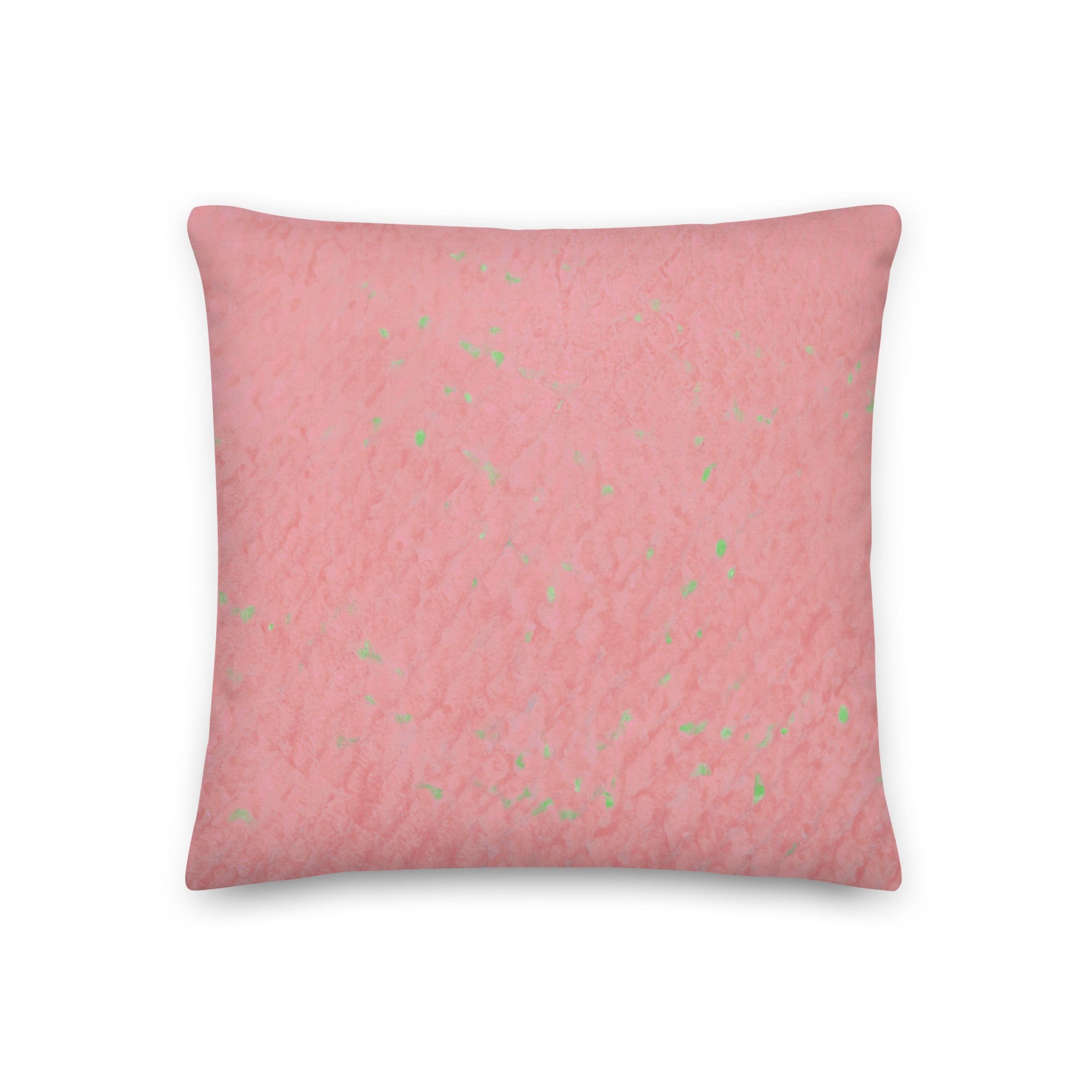 Salt Skins Home Decor 18″×18″ Seaside Rose Coral - Beach House Throw Pillow