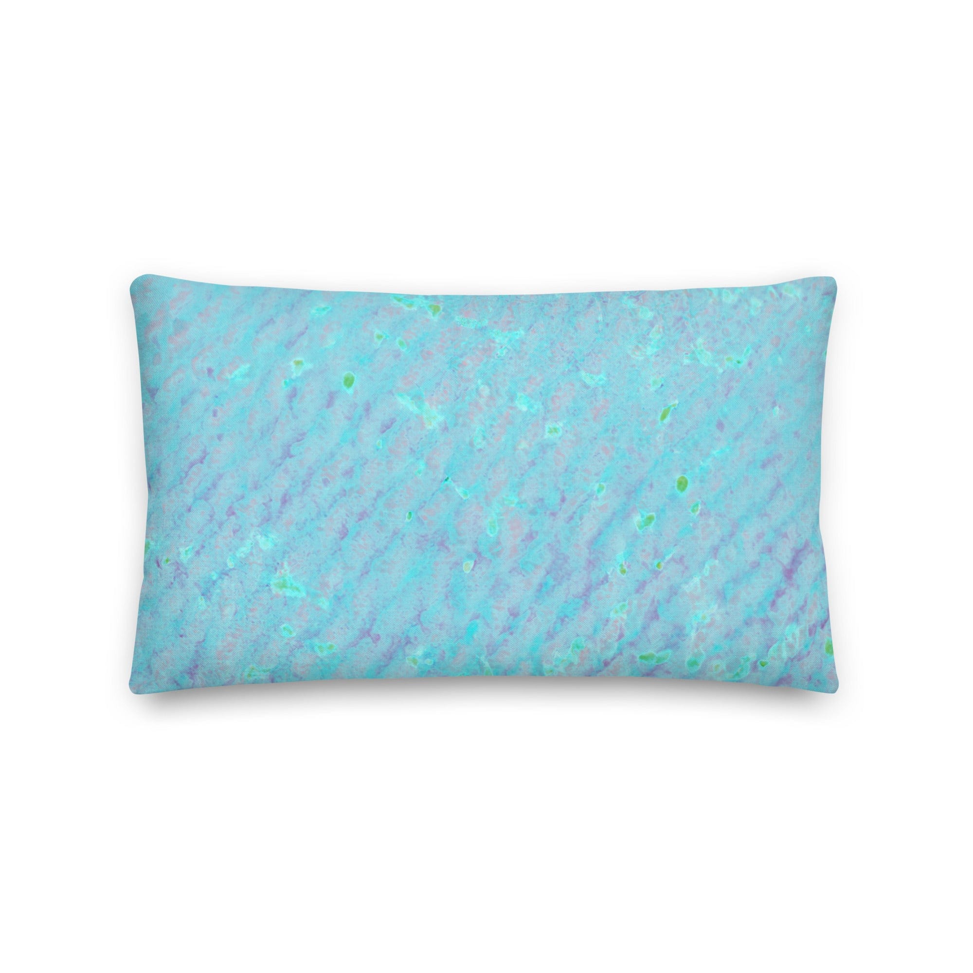 Salt Skins Home Decor 20″×12″ Seaside Blue Reef Coral - Beach House Throw Pillow