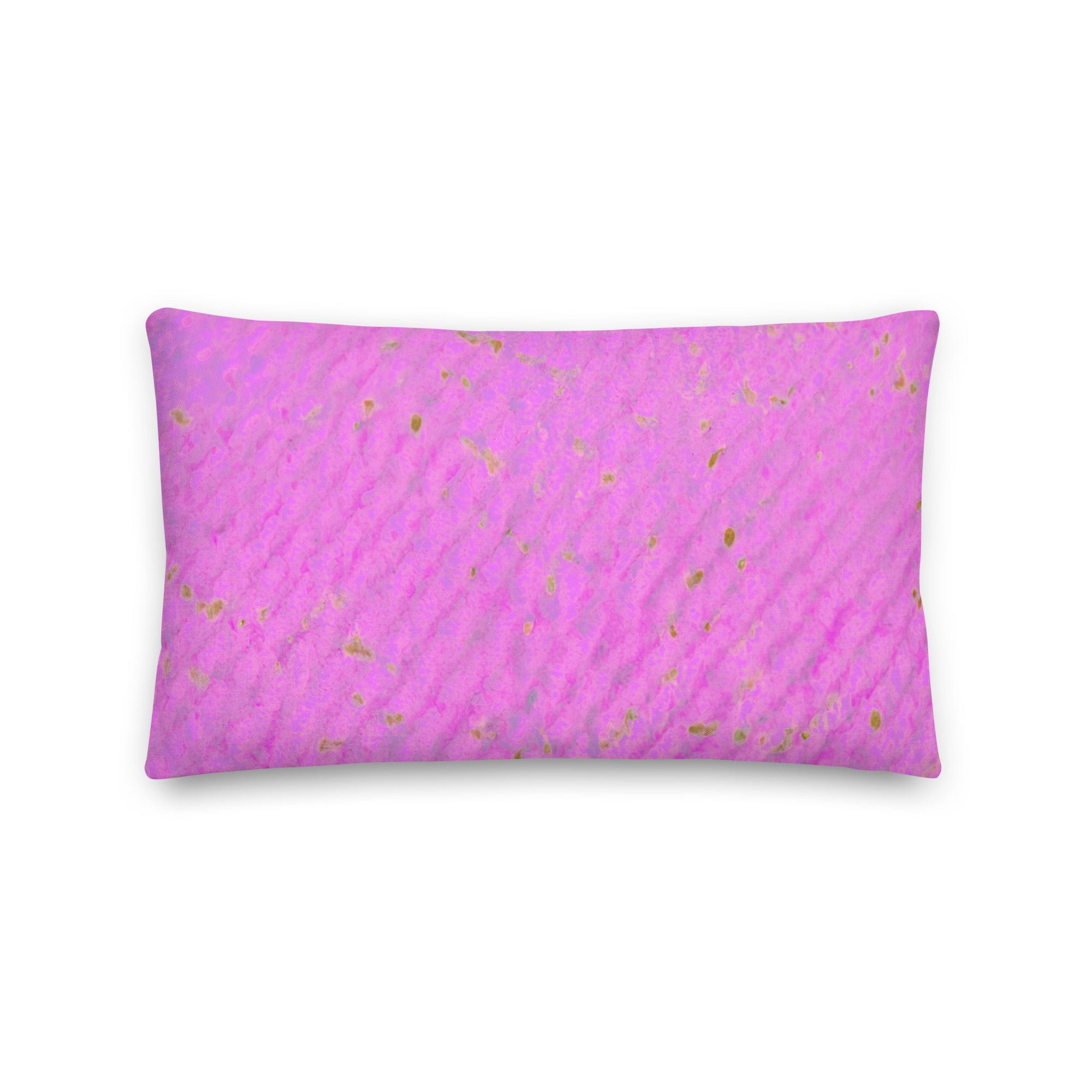 Salt Skins Home Decor 20″×12″ Seaside Bright Pink Coral - Beach House Throw Pillow