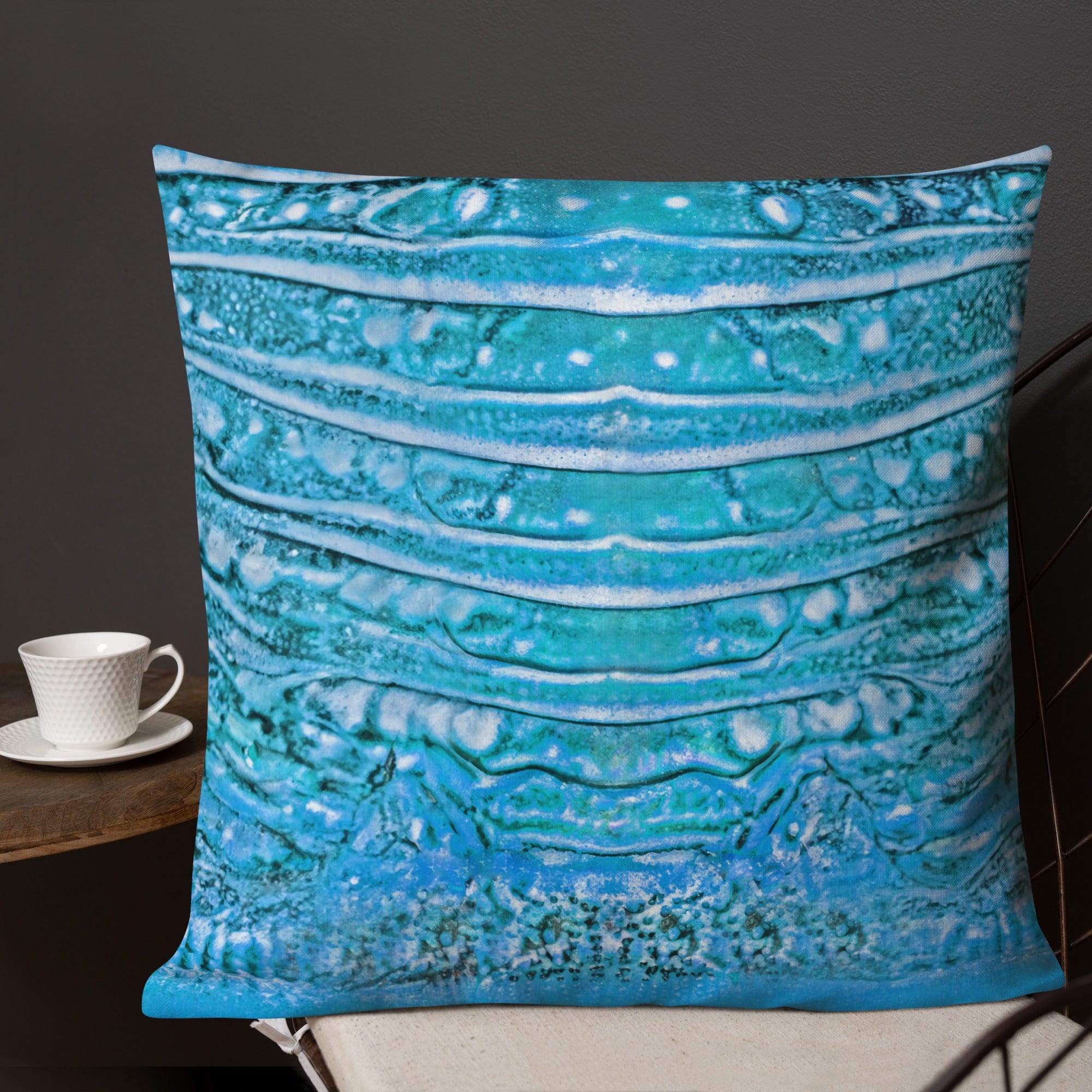 Salt Skins Home Decor 22″×22″ Salt Skins Premium Beach House - Lobster Series Blue