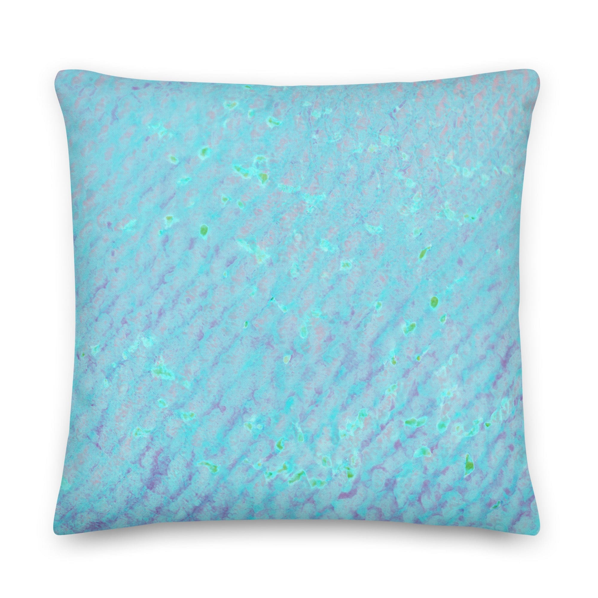 Salt Skins Home Decor 22″×22″ Seaside Blue Reef Coral - Beach House Throw Pillow