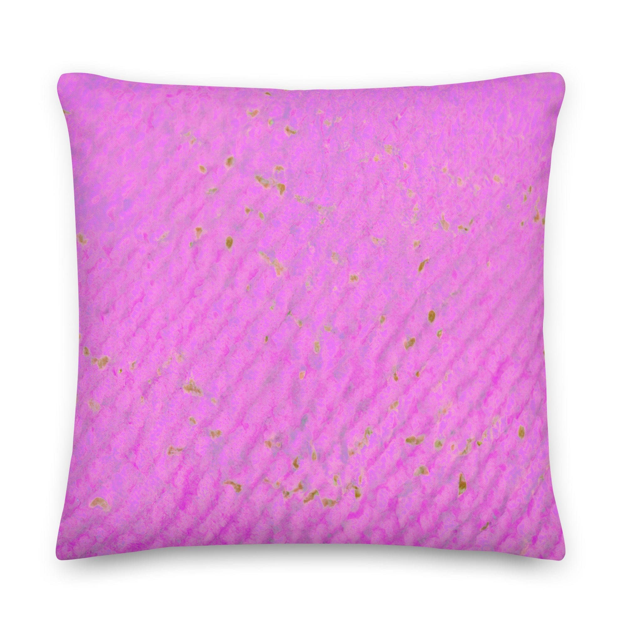 Salt Skins Home Decor 22″×22″ Seaside Bright Pink Coral - Beach House Throw Pillow