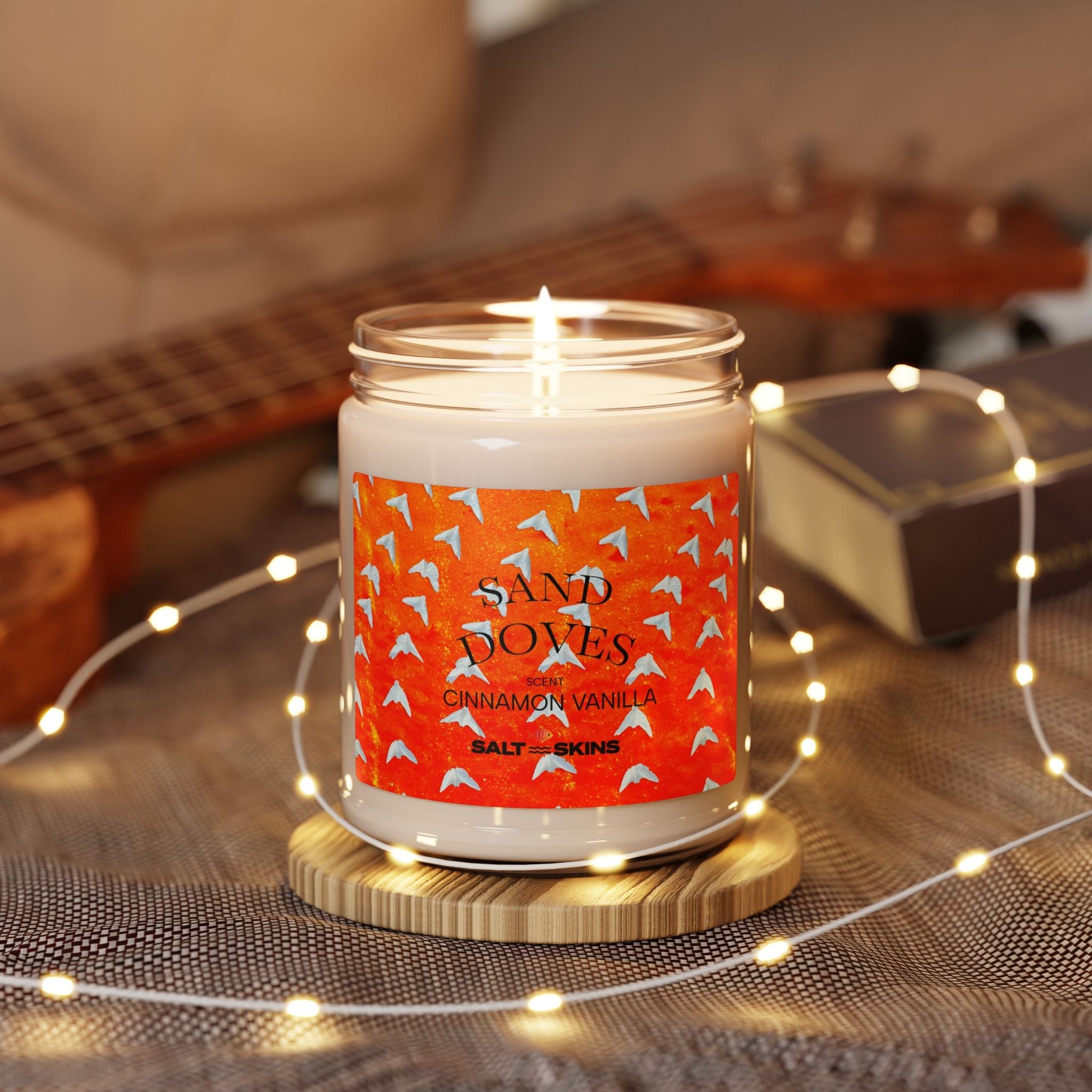 Salt Skins Home Decor Cinnamon Vanilla / 9oz Sand Dollar Doves - Cinnamon Vanilla  Scented Candle - Beach House Essentials