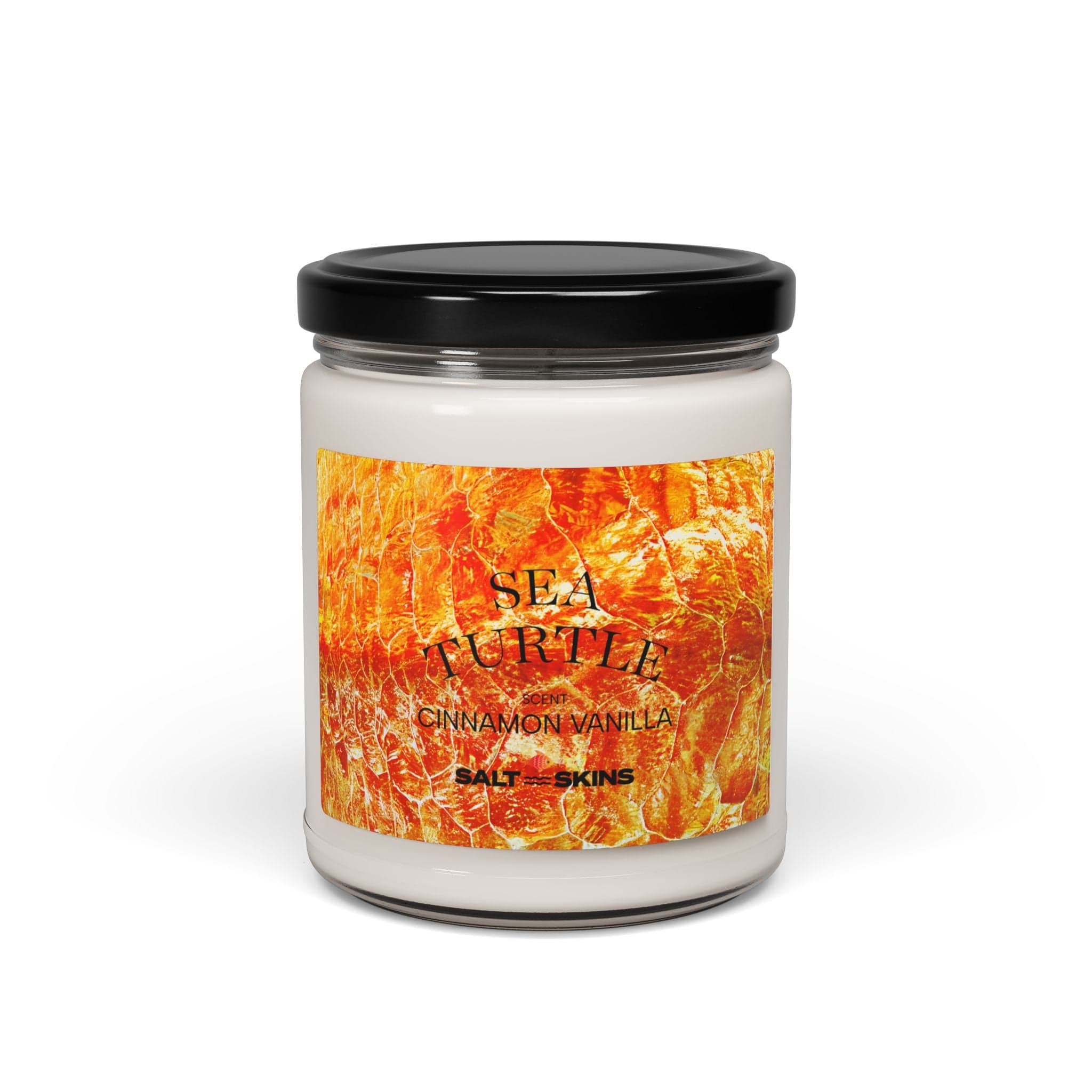 Salt Skins Home Decor Cinnamon Vanilla / 9oz Sea Turtle Candle - Cinnamon Vanilla Scent - Beach House Essentials