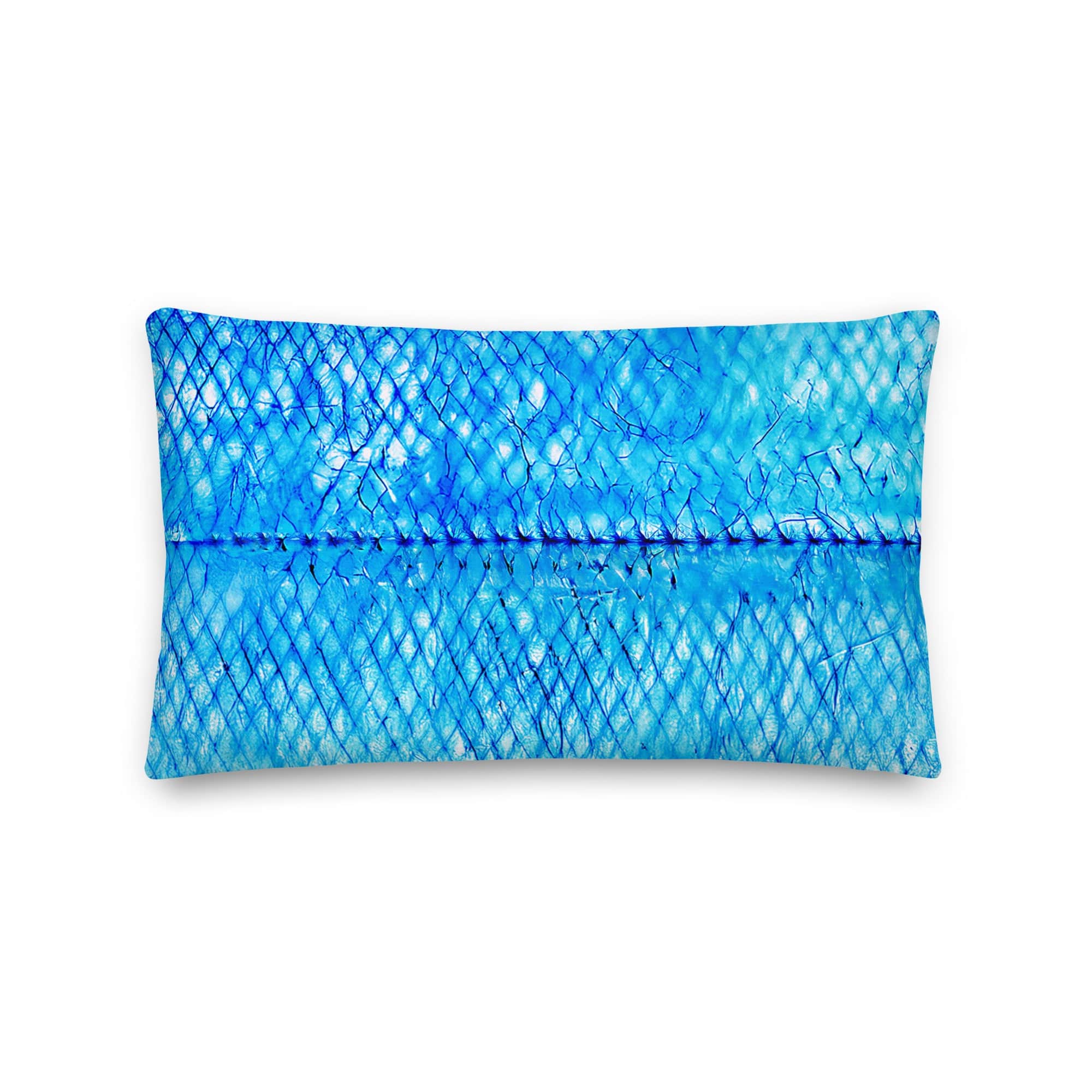 Salt Skins Home Decor Sea Angler Collection Blue Mackerel - Throw Pillow