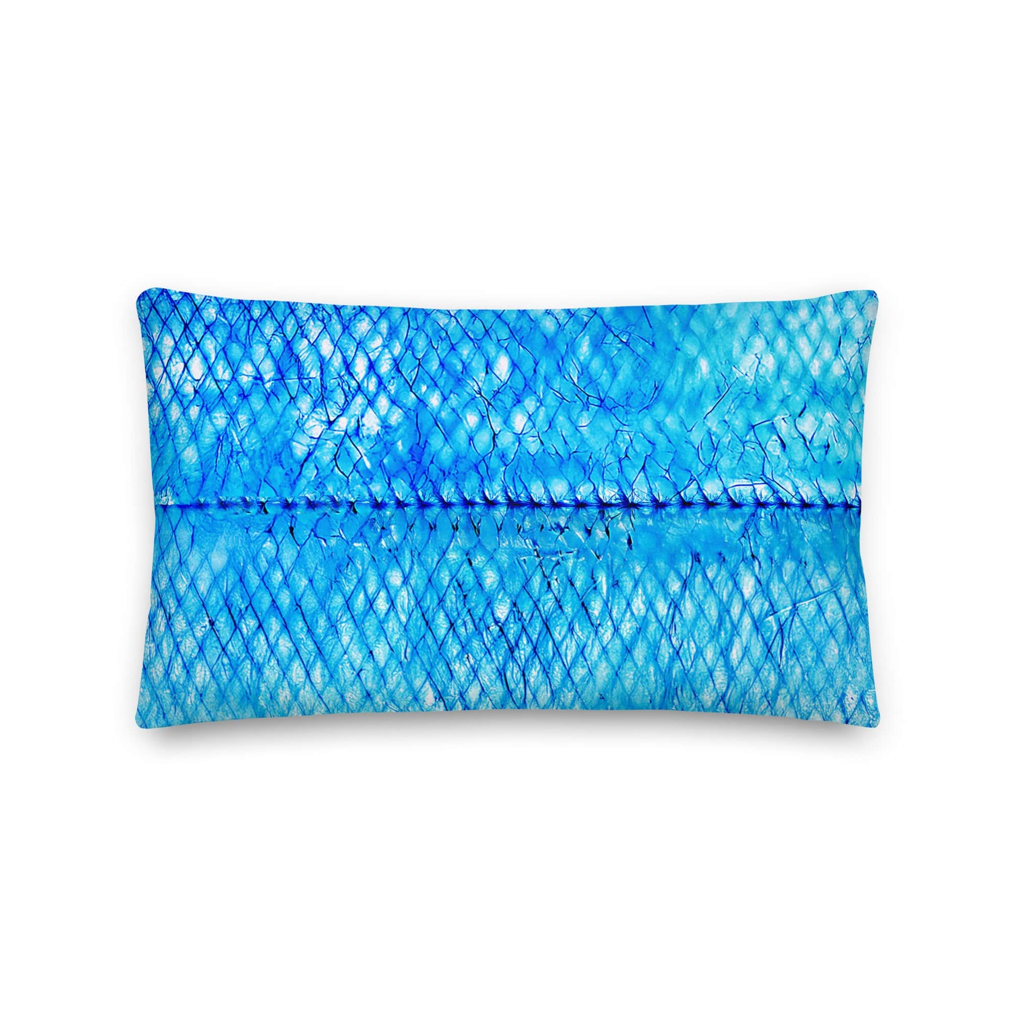 Salt Skins Home Decor Sea Angler Collection Blue Mackerel - Throw Pillow