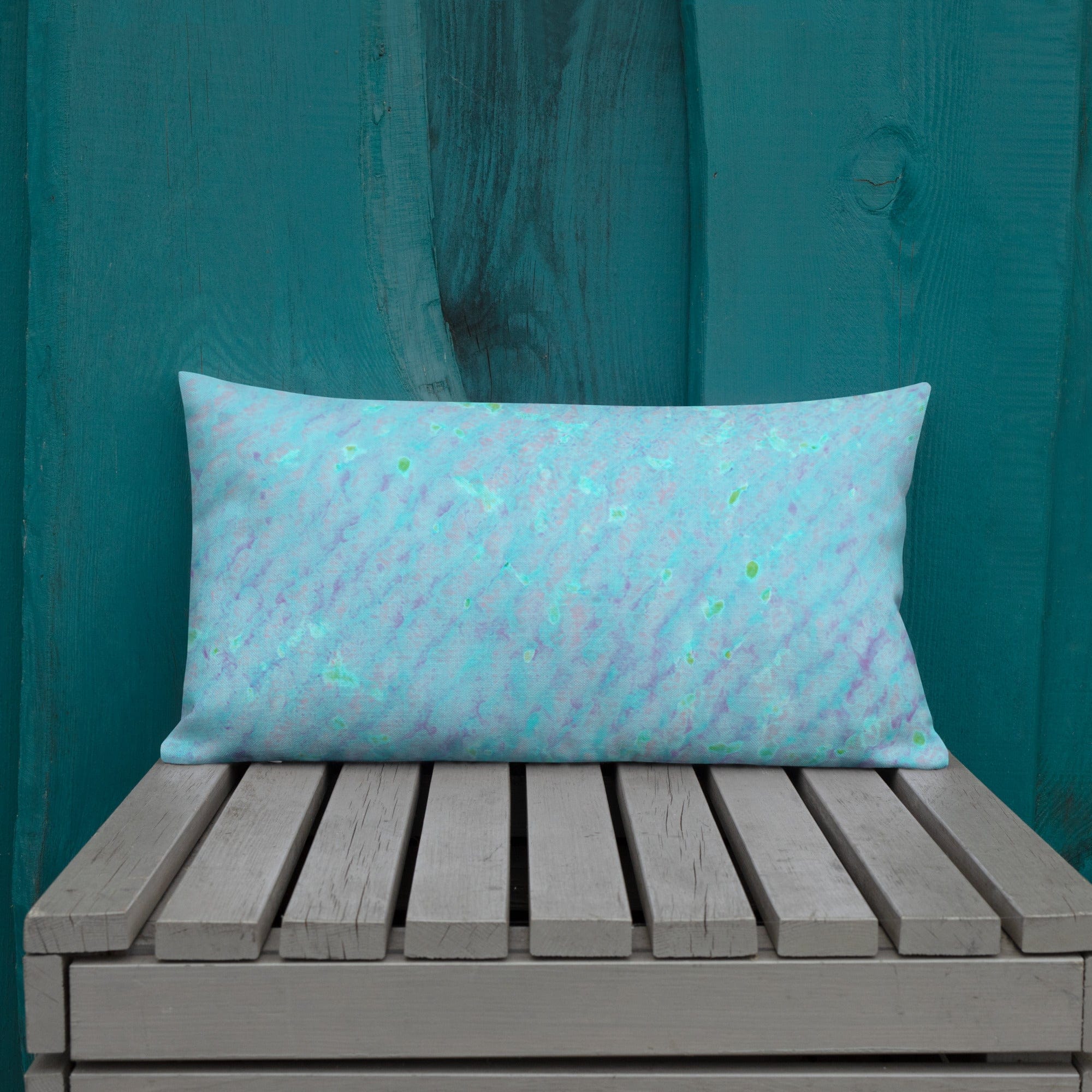 Salt Skins Home Decor Seaside Blue Reef Coral - Beach House Throw Pillow