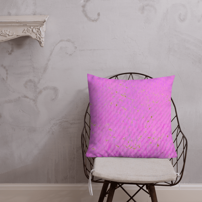 Salt Skins Home Decor Seaside Bright Pink Coral - Beach House Throw Pillow