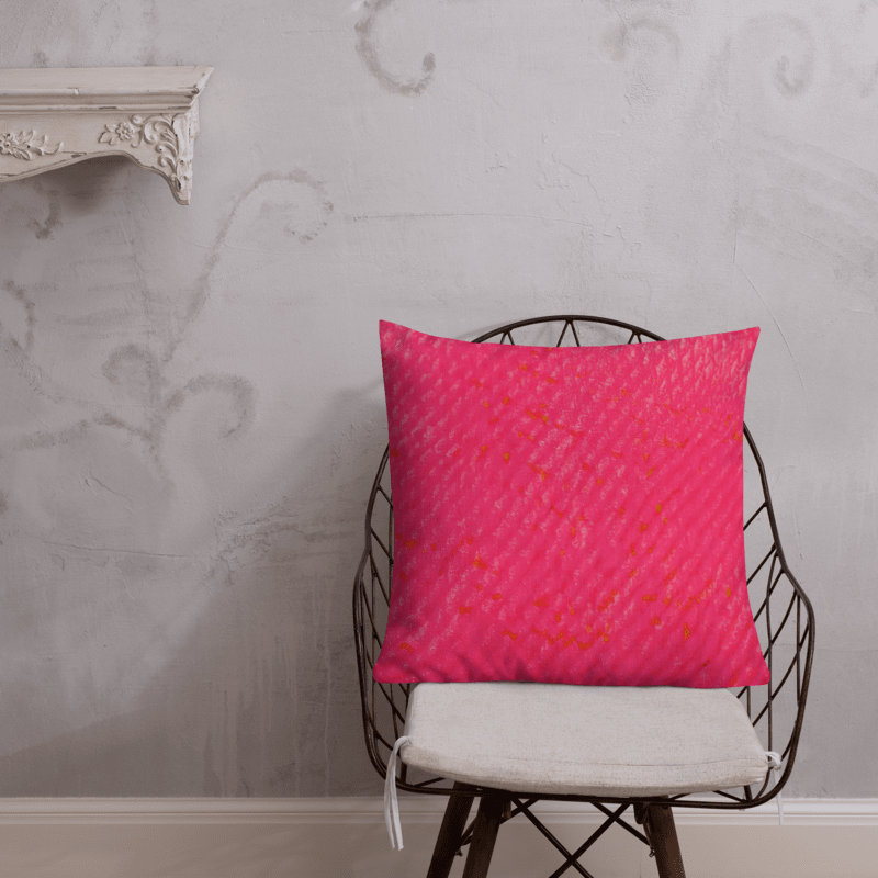 Salt Skins Home Decor Seaside Hot Pink Coral - Beach House Throw Pillow