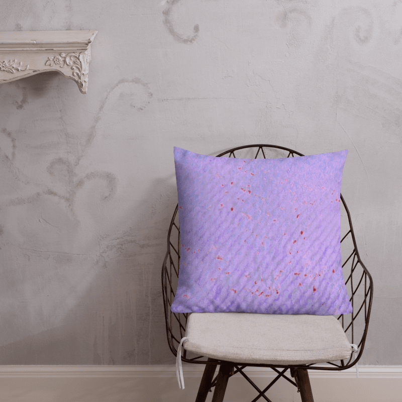 Salt Skins Home Decor Seaside Purple Coral - Beach House Throw Pillow