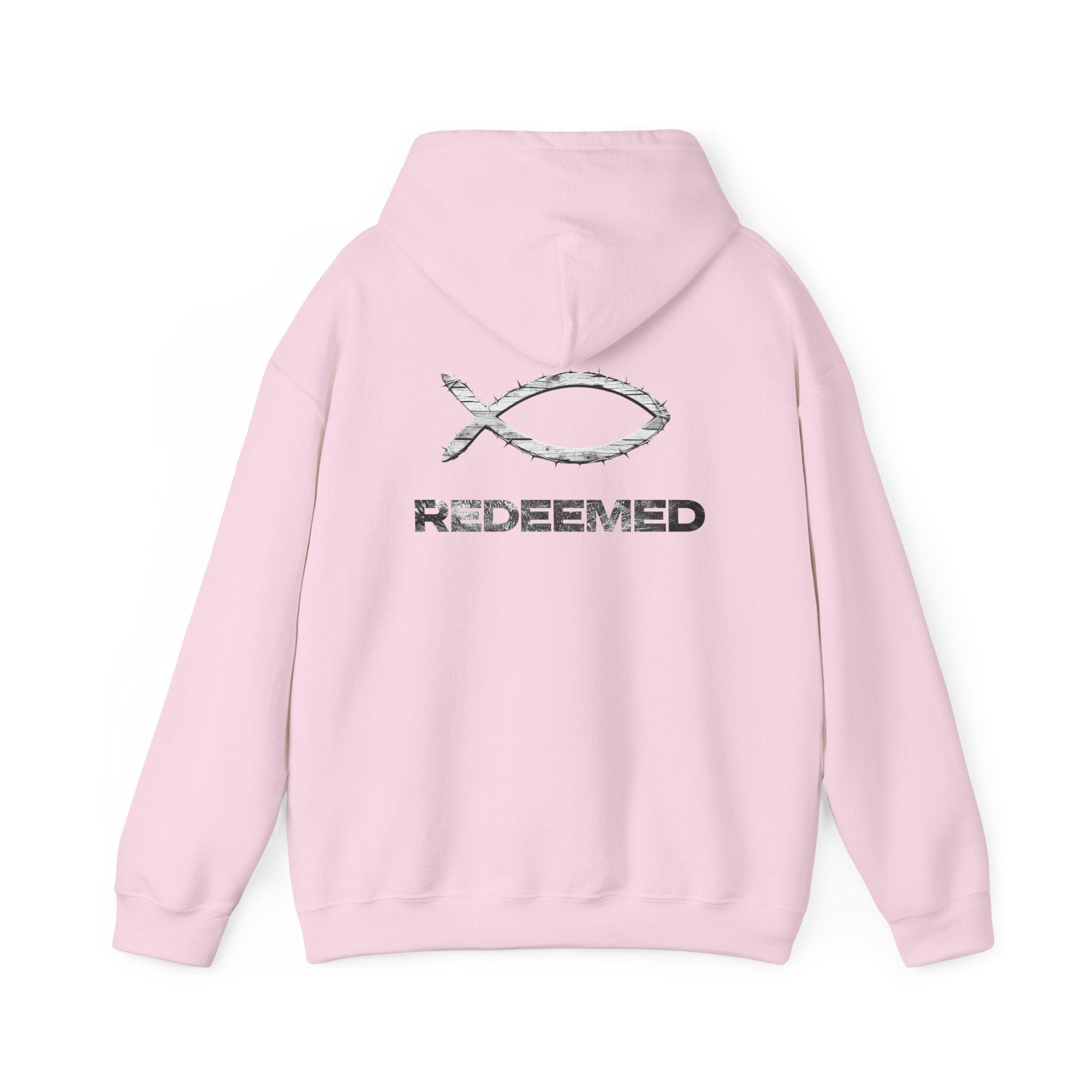 Salt Skins Hoodie Lightweight Redeemed By the Blood Unisex Hooded Sweatshirt