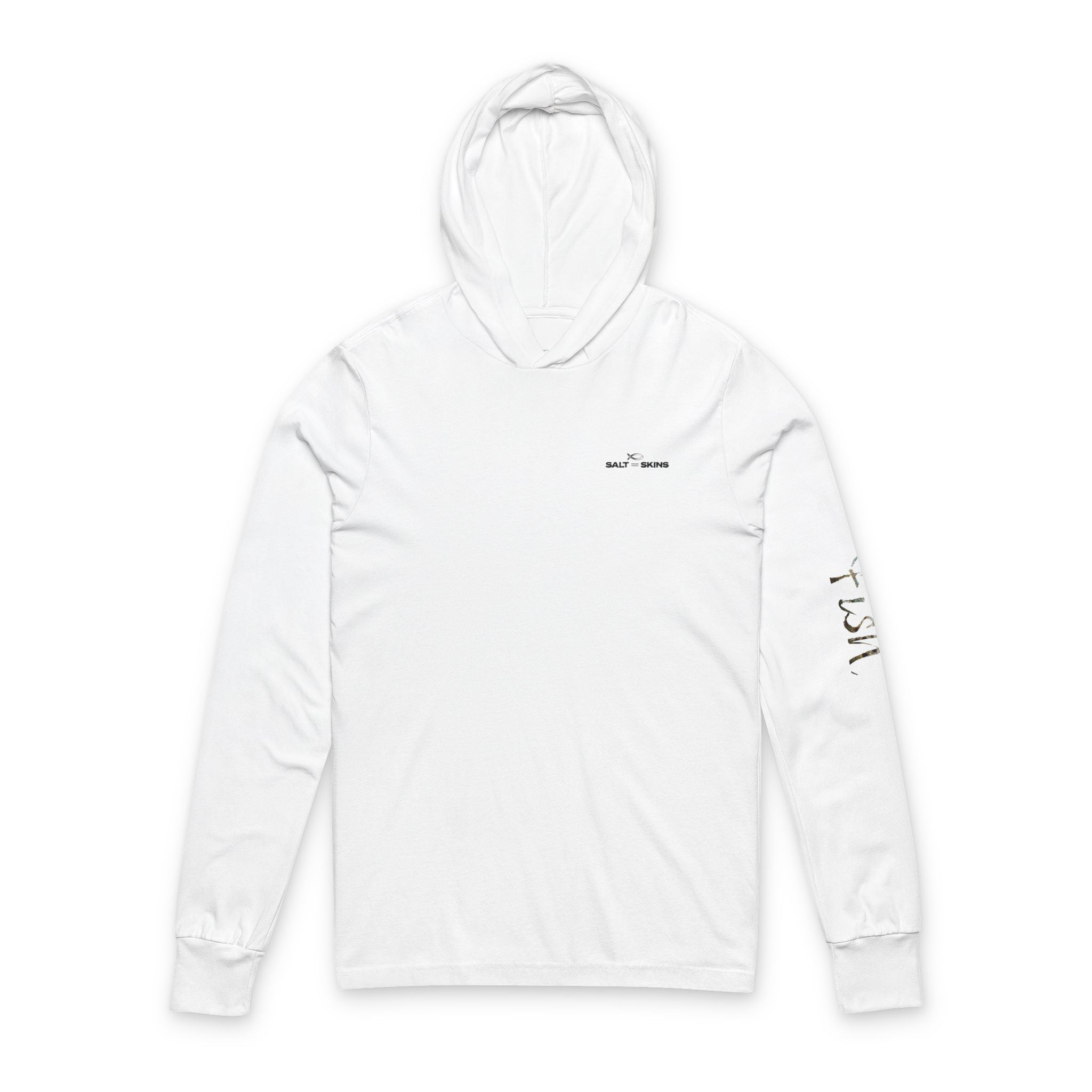 Salt Skins Long-Sleeve Hoodie Fish 4:19 Soft Cotton Pullover Hoodie Unisex