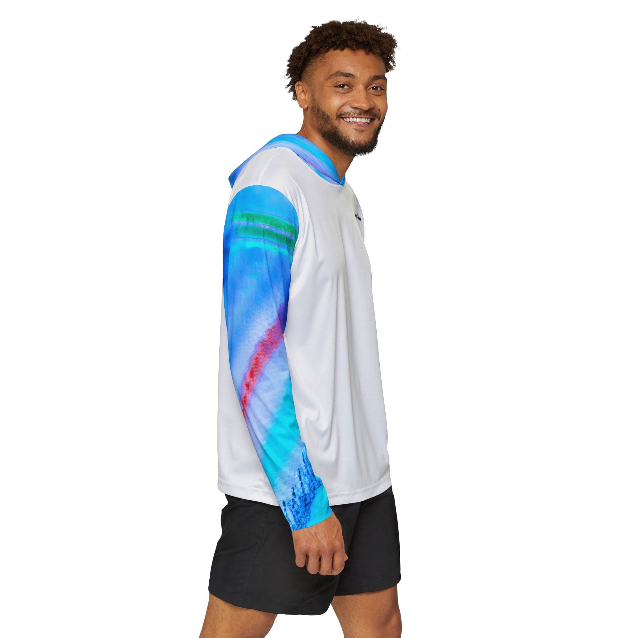 Salt Skins Men's Long Sleeve Hoodie Parrot Reef Master II - The Ultimate Performance Men's Long Sleeve Fishing Shirt