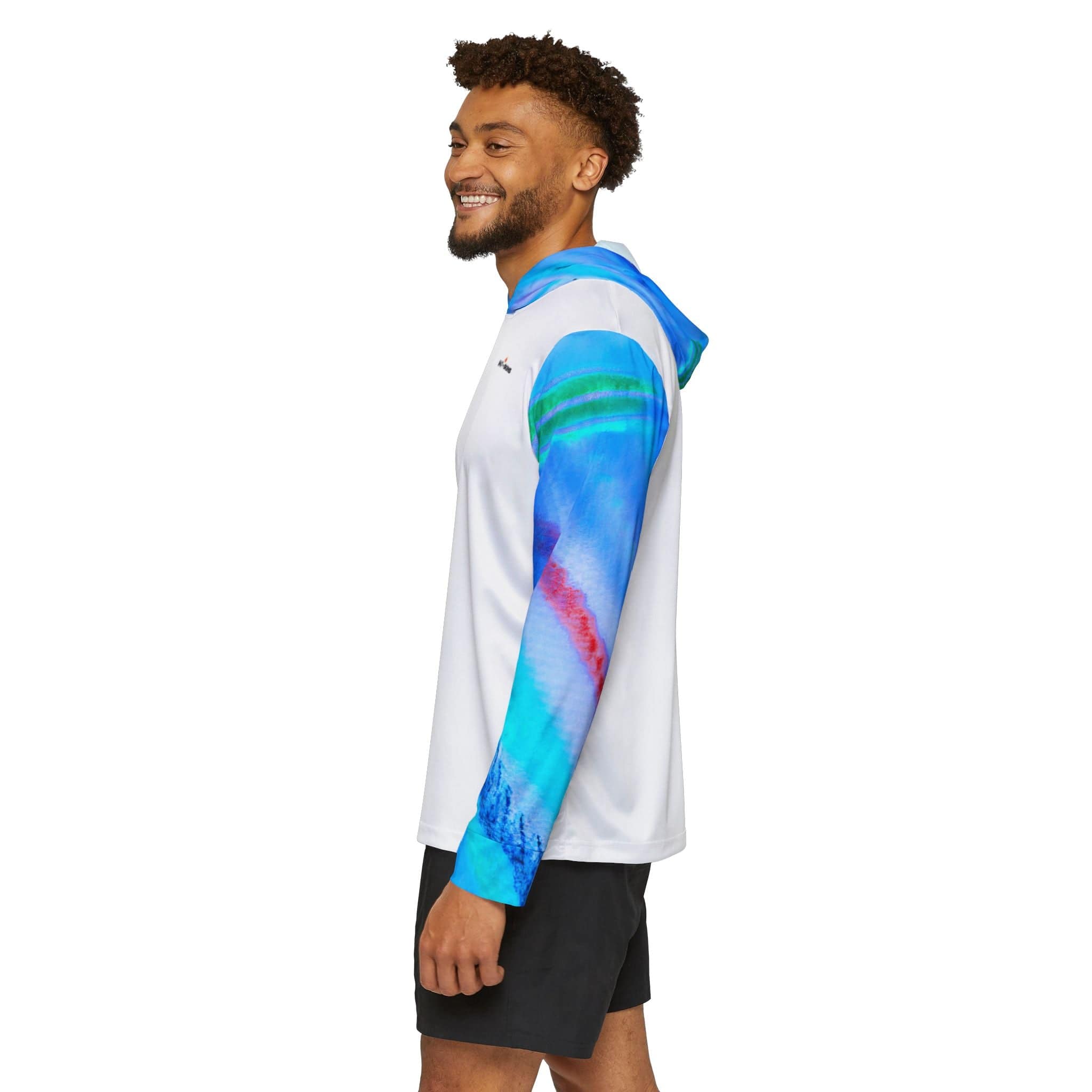Salt Skins Men's Long Sleeve Hoodie Parrot Reef Master II - The Ultimate Performance Men's Long Sleeve Fishing Shirt