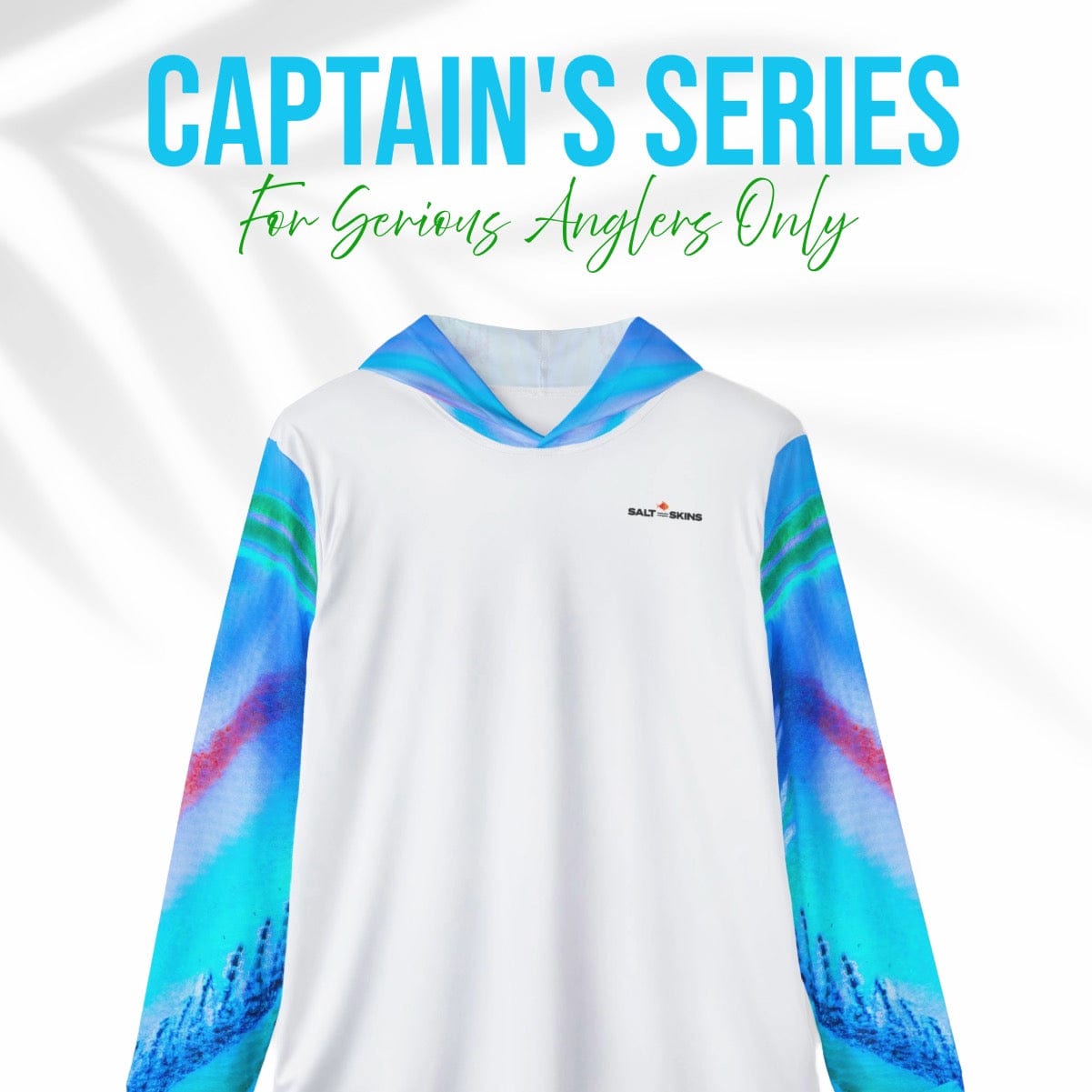 Salt Skins Men's Long Sleeve Hoodie Parrot Reef Master II - The Ultimate Performance Men's Long Sleeve Fishing Shirt