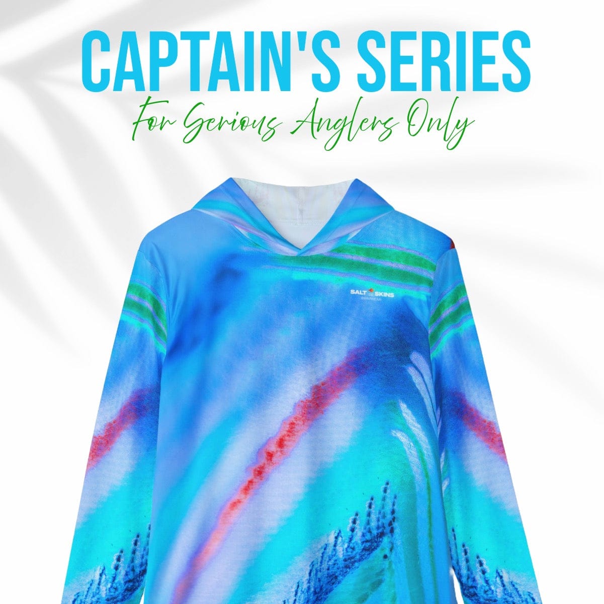 Salt Skins Men's Long Sleeve Hoodie Parrot Reef Slayer - The Ultimate Performance Men's Long Sleeve Fishing Shirt