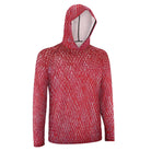 Salt Skins Men's Long Sleeve Hoodie Red Mingy Men's Long Sleeve Sun Protection Hoodie