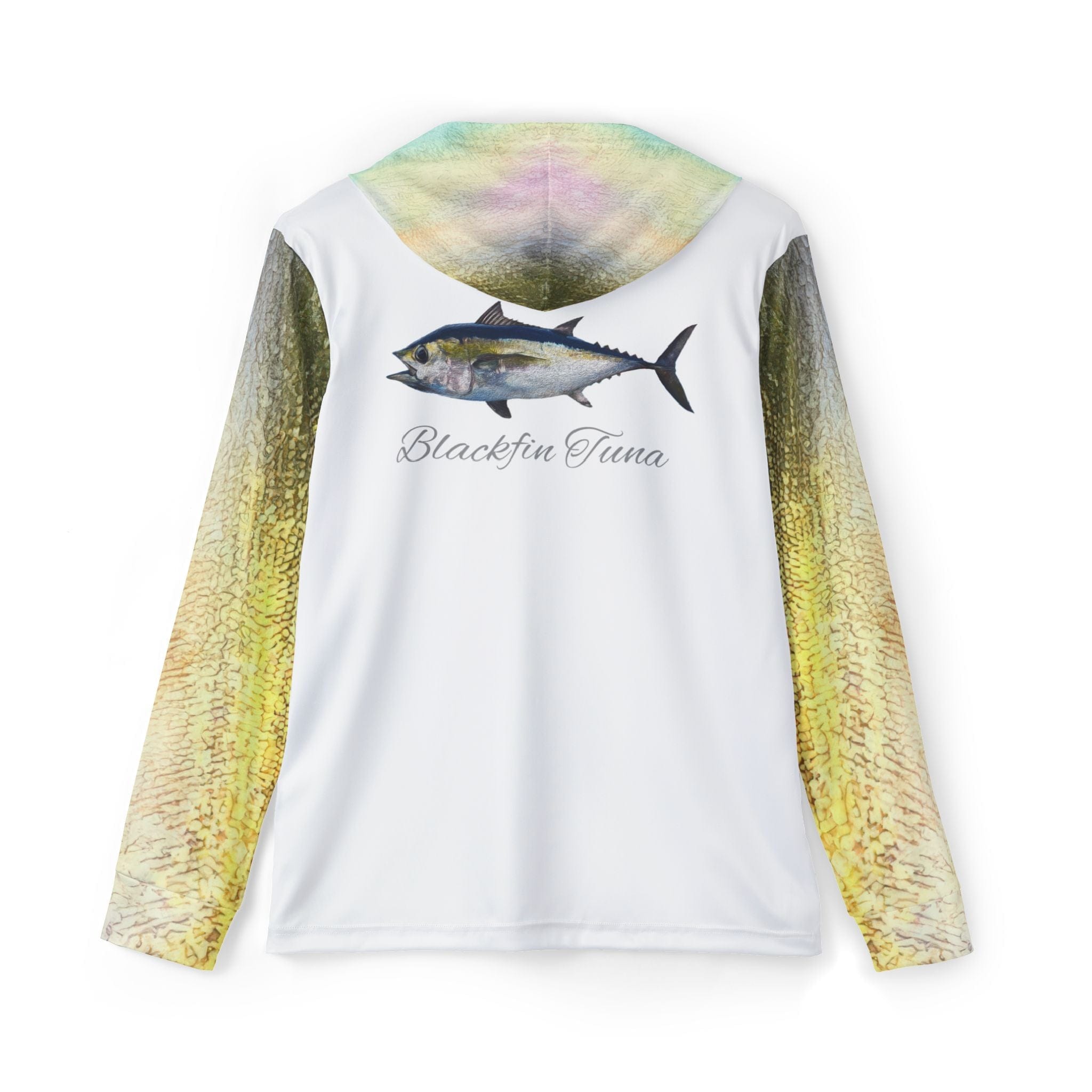 Salt Skins Men's Performance Hoodie Black Fin Tuna Captains Series II - The Ultimate Performance Men's Long Sleeve Fishing Shirt