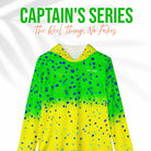 Salt Skins Men's Performance Hoodie Mahi Captains Series - The Ultimate Performance Men's Long Sleeve Fishing Shirt