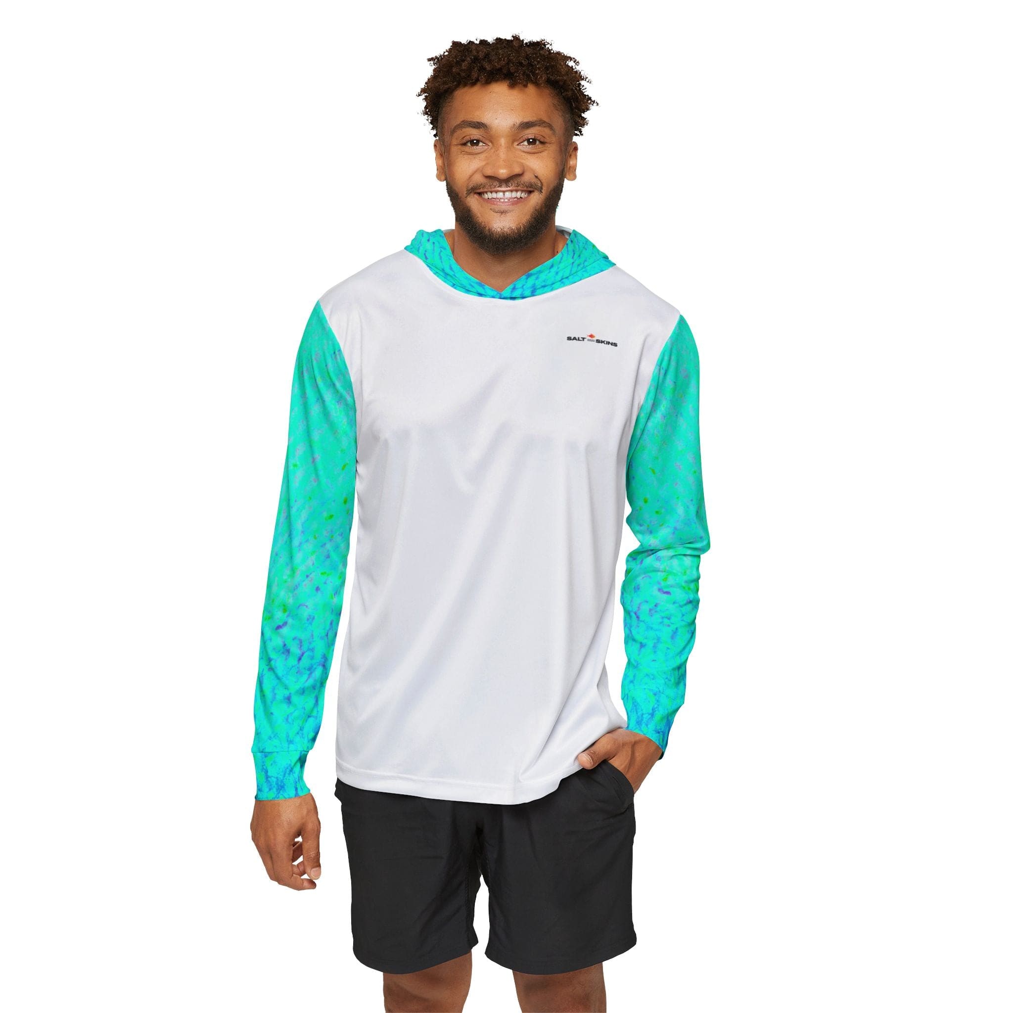 Salt Skins Men's Performance Hoodie Mingy Snapper Captains Series II - The Ultimate Performance Men's Long Sleeve Fishing Shirt